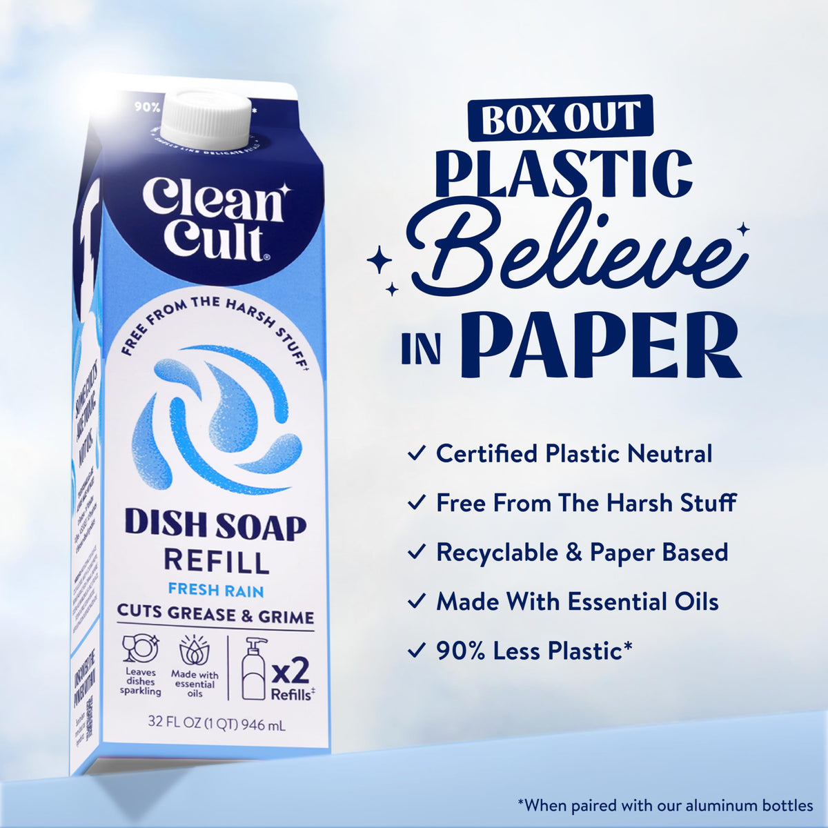 Dish Soap Liquid Refill (96 Fl Oz)