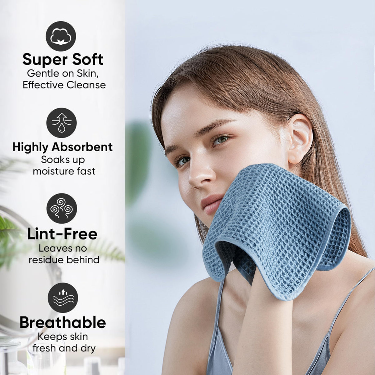 ber Waffle Face Towels (2 Count)