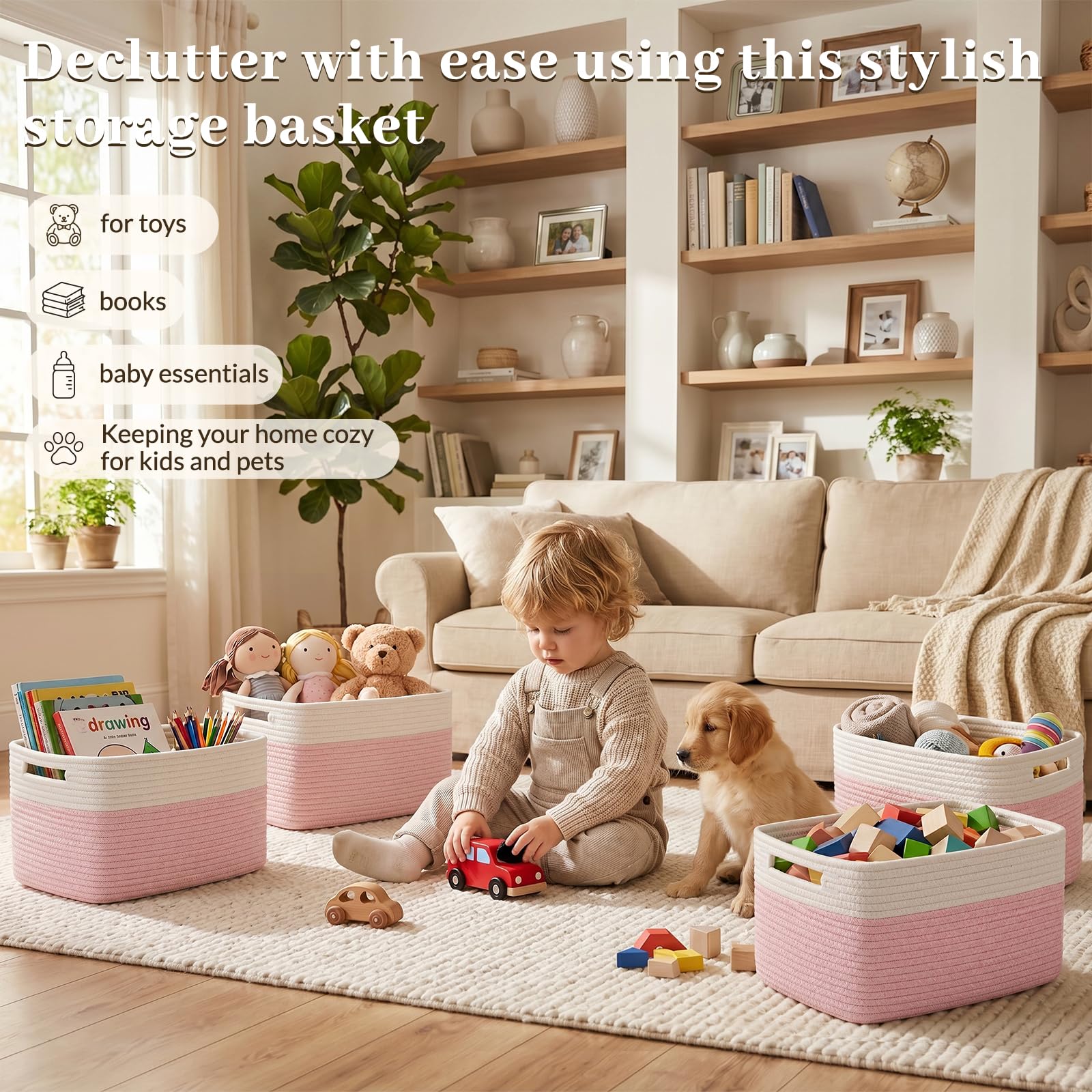 4 Pack Storage Basket (4 Count)