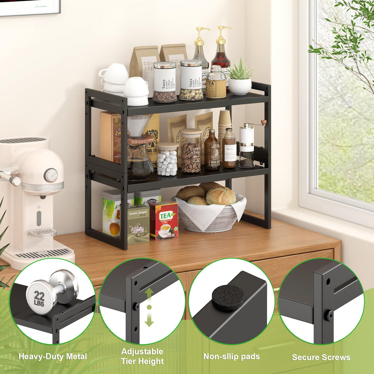 Expandable Kitchen Countertop Organizer