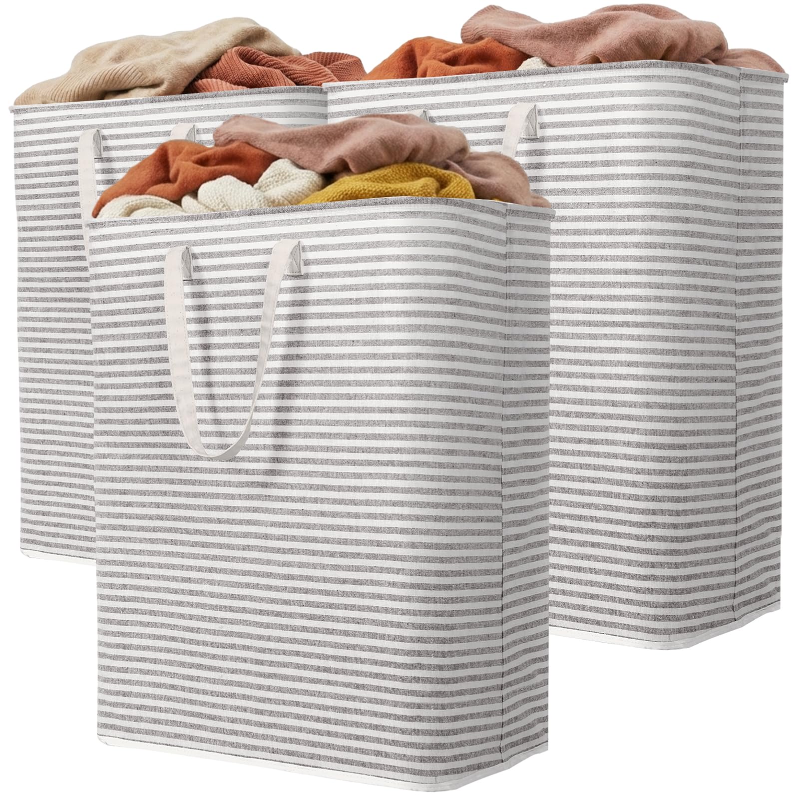3 Pack Laundry Basket 125L Each (3 Count)