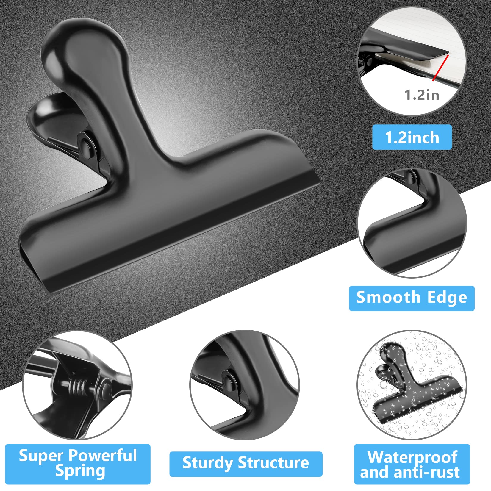 Black Chip Clips (20 Count)