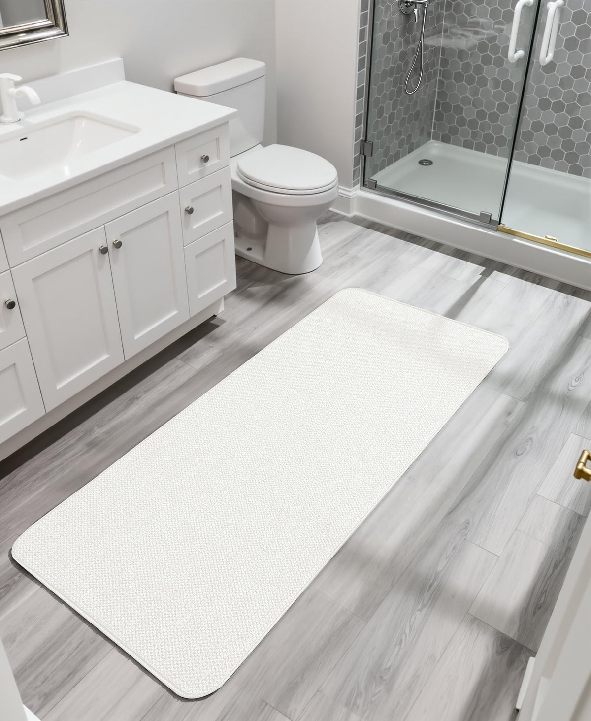 Bath Mat Ultra Thin Bathroom Runner Rugs (6.96 Sq Ft)
