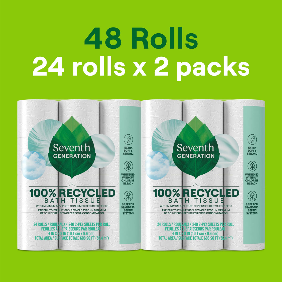Toilet Paper 100% Recycled 2 (11520 Count)