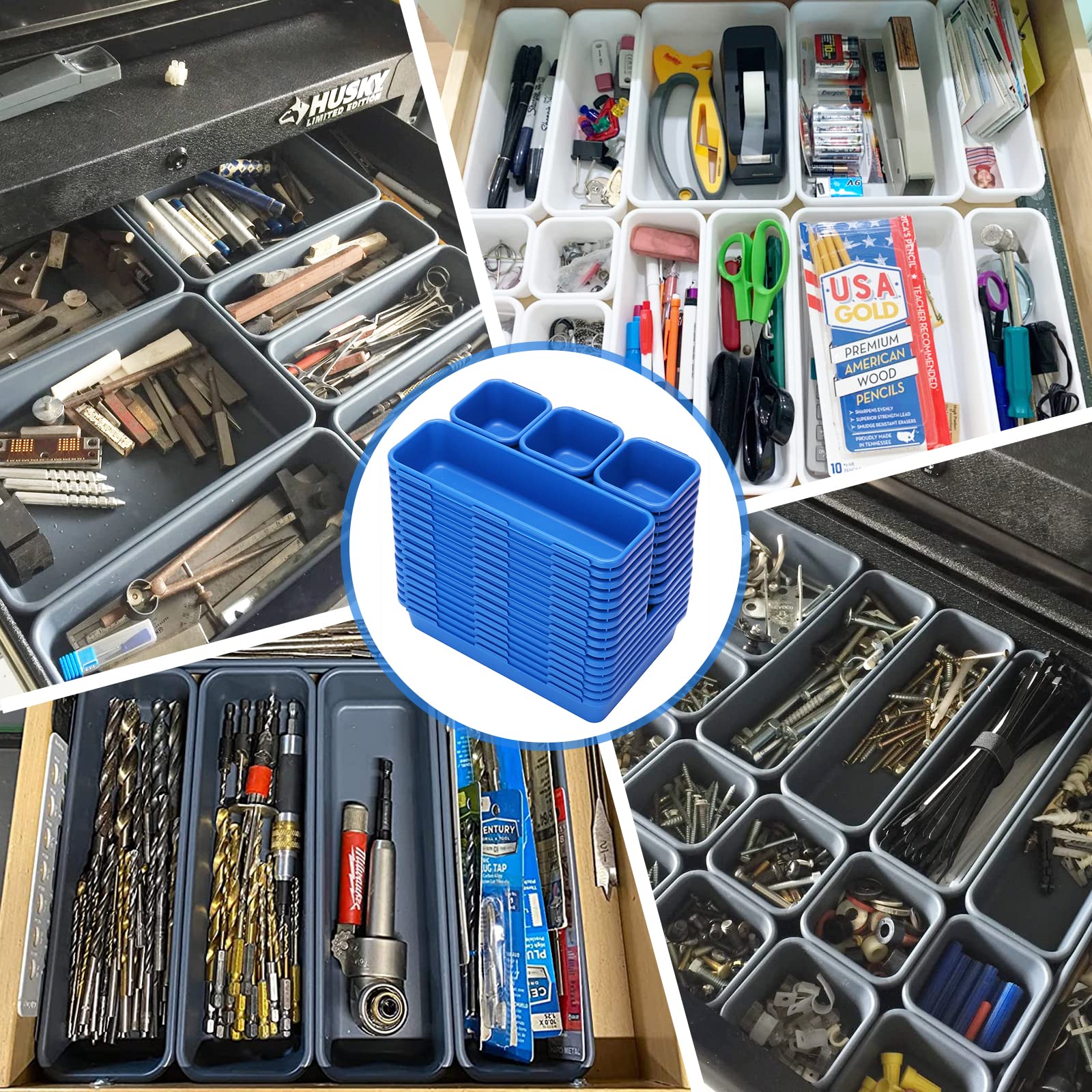 42 Pack Tool Box Organizer Tool Tray Dividers (42 Count)