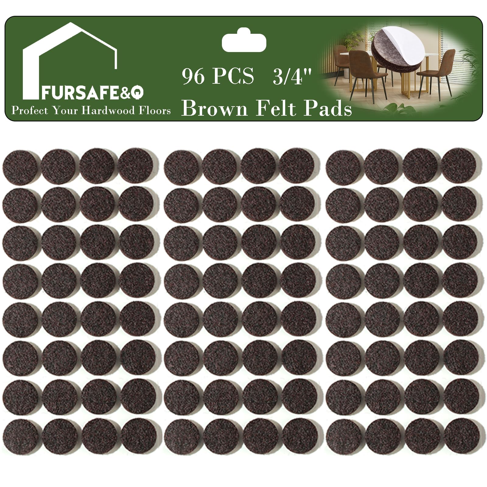 Felt Furniture Pads (96 Count)