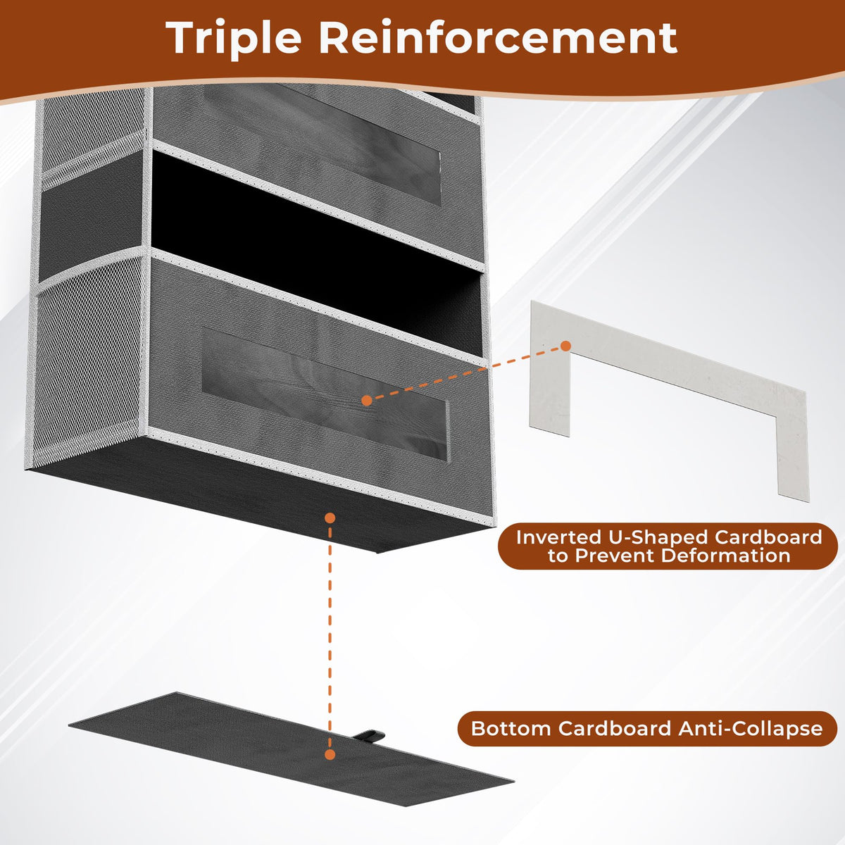 3 Pack 5 Tier Over The Door Organizer Space (3 Count)