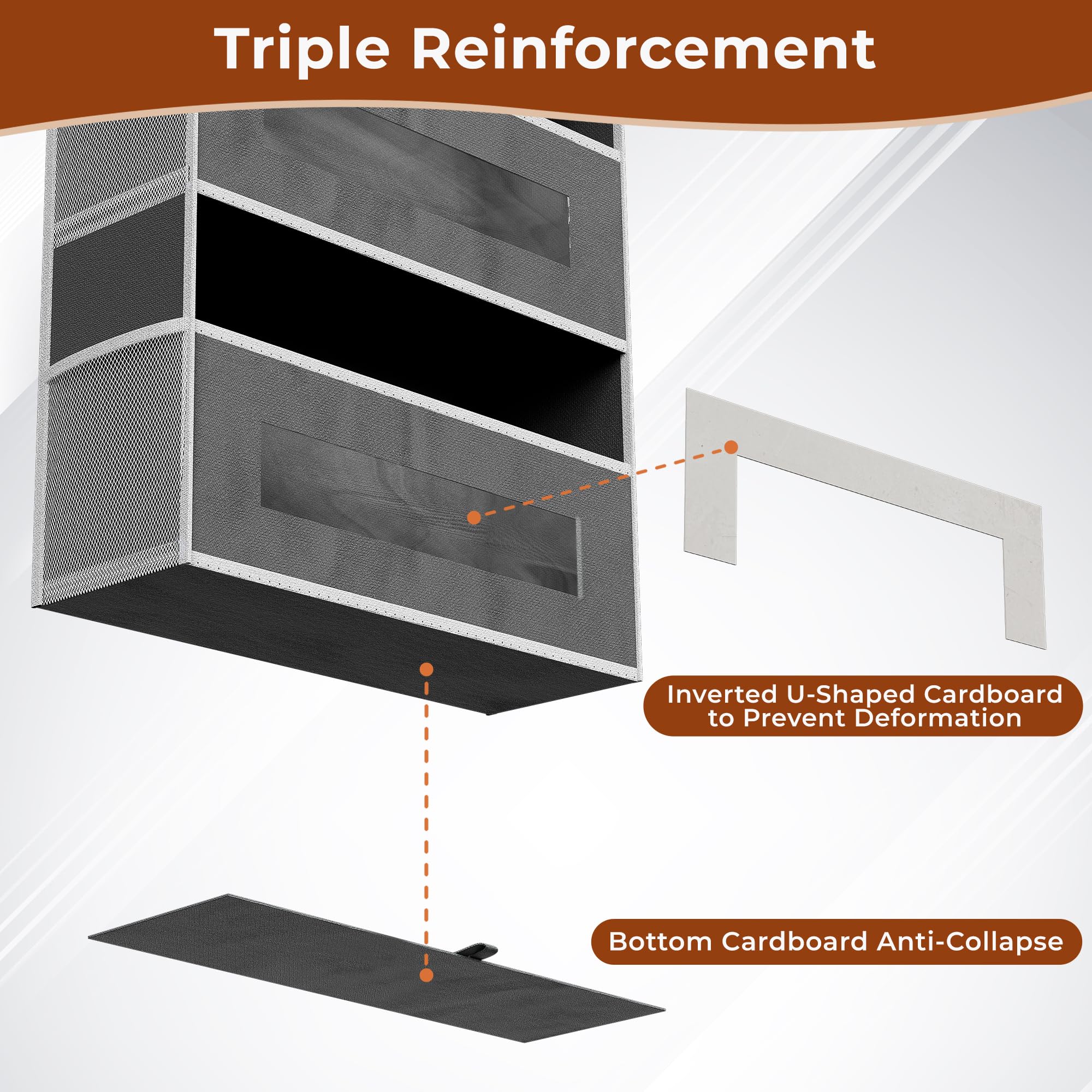 2 Pack 5 Tier Over The Door Organizer Space (2 Count)