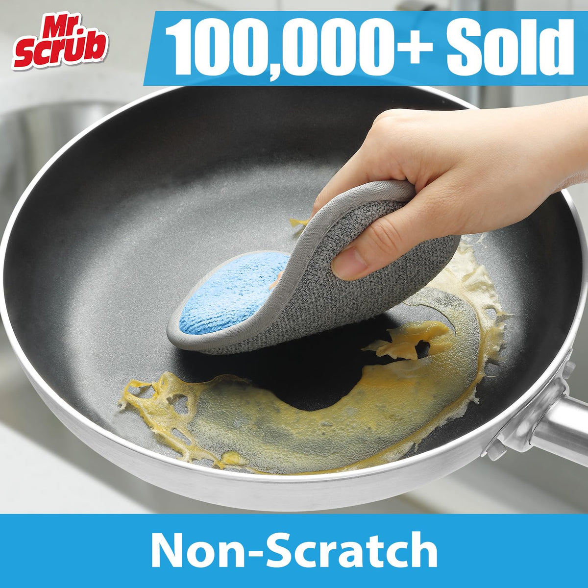 Sponges Kitchen Dish Sponge for Washing Dishes Cleaning Kitchen (3 Count)