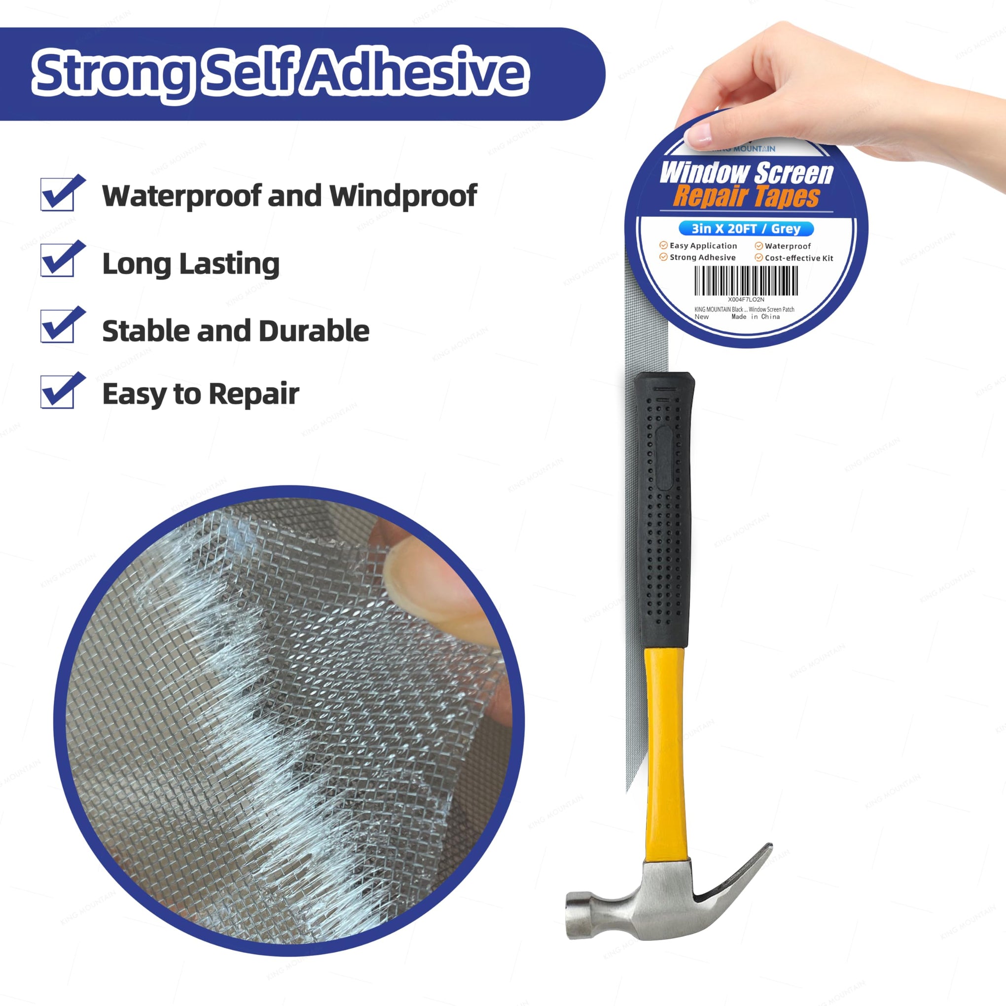 Black Window Screen Repair Tape