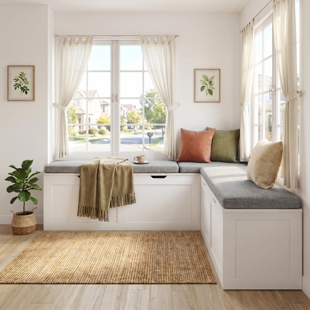 63” Breakfast Nook Bench