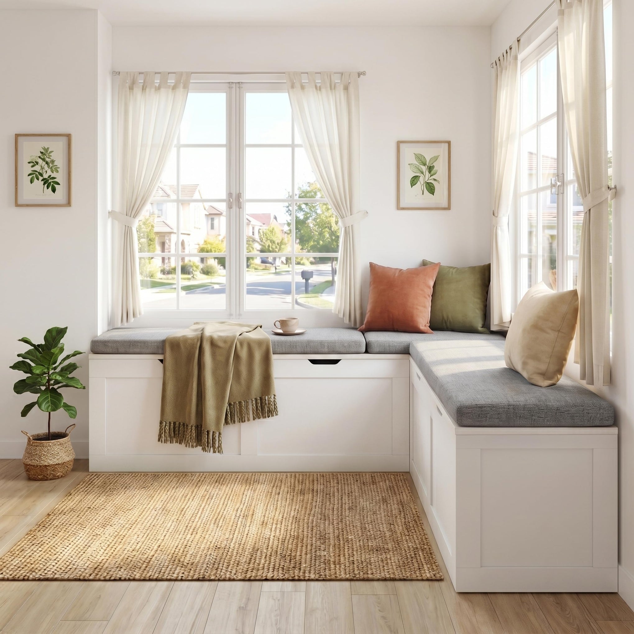 63” Breakfast Nook Bench