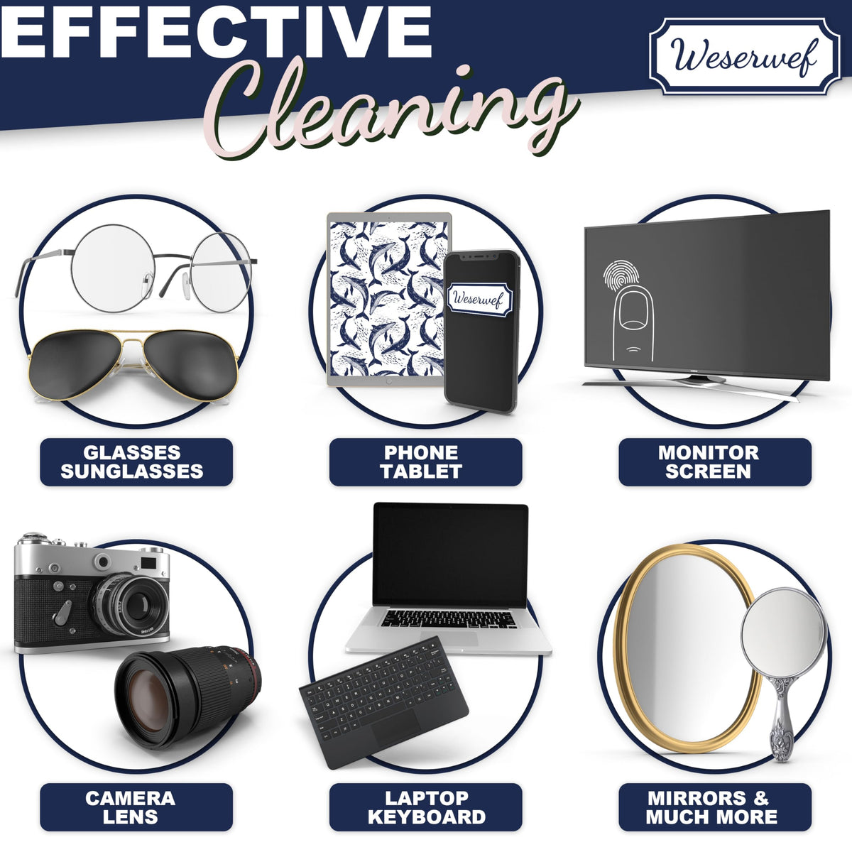 Design Microfiber Glasses Cleaning Cloth