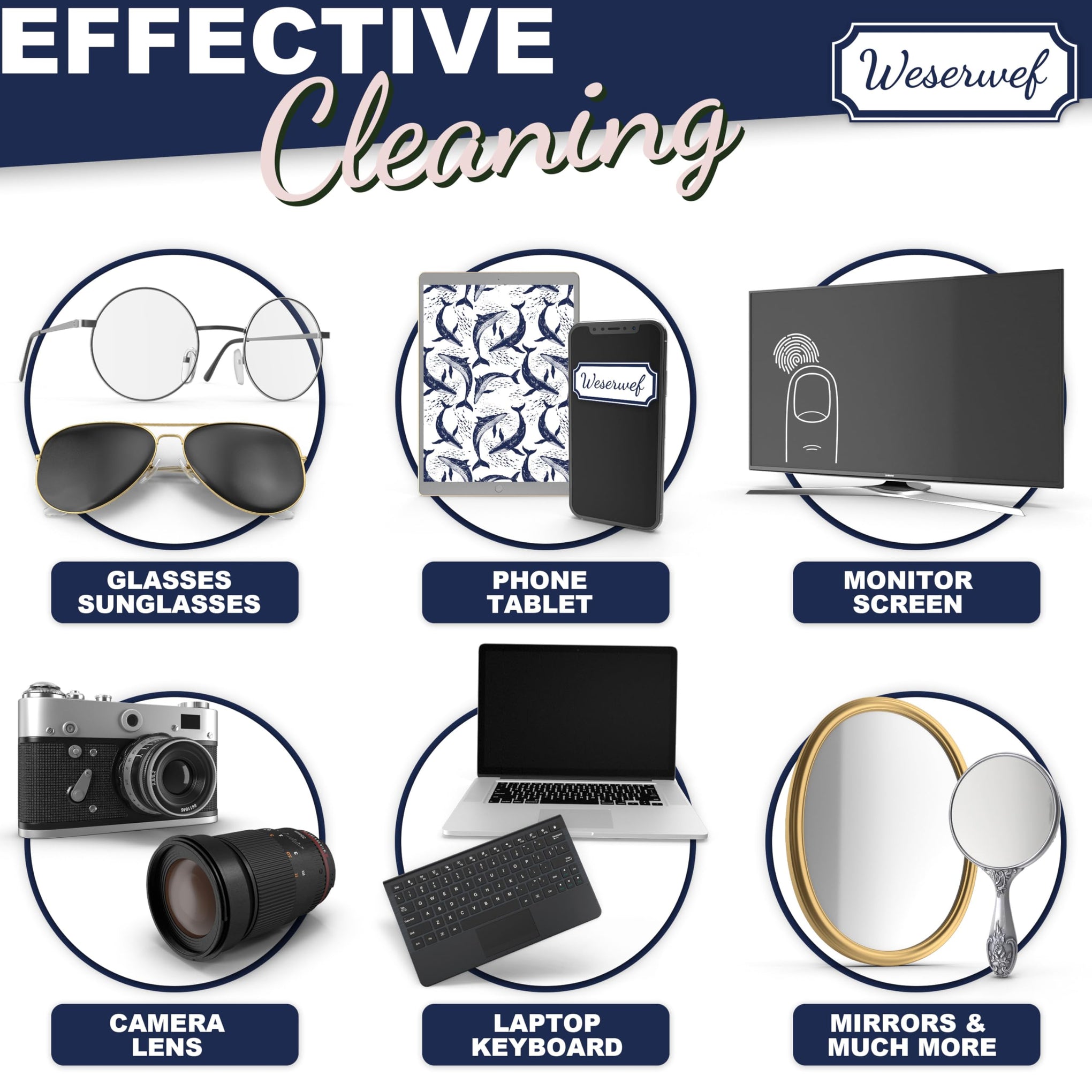 Design Microfiber Glasses Cleaning Cloth