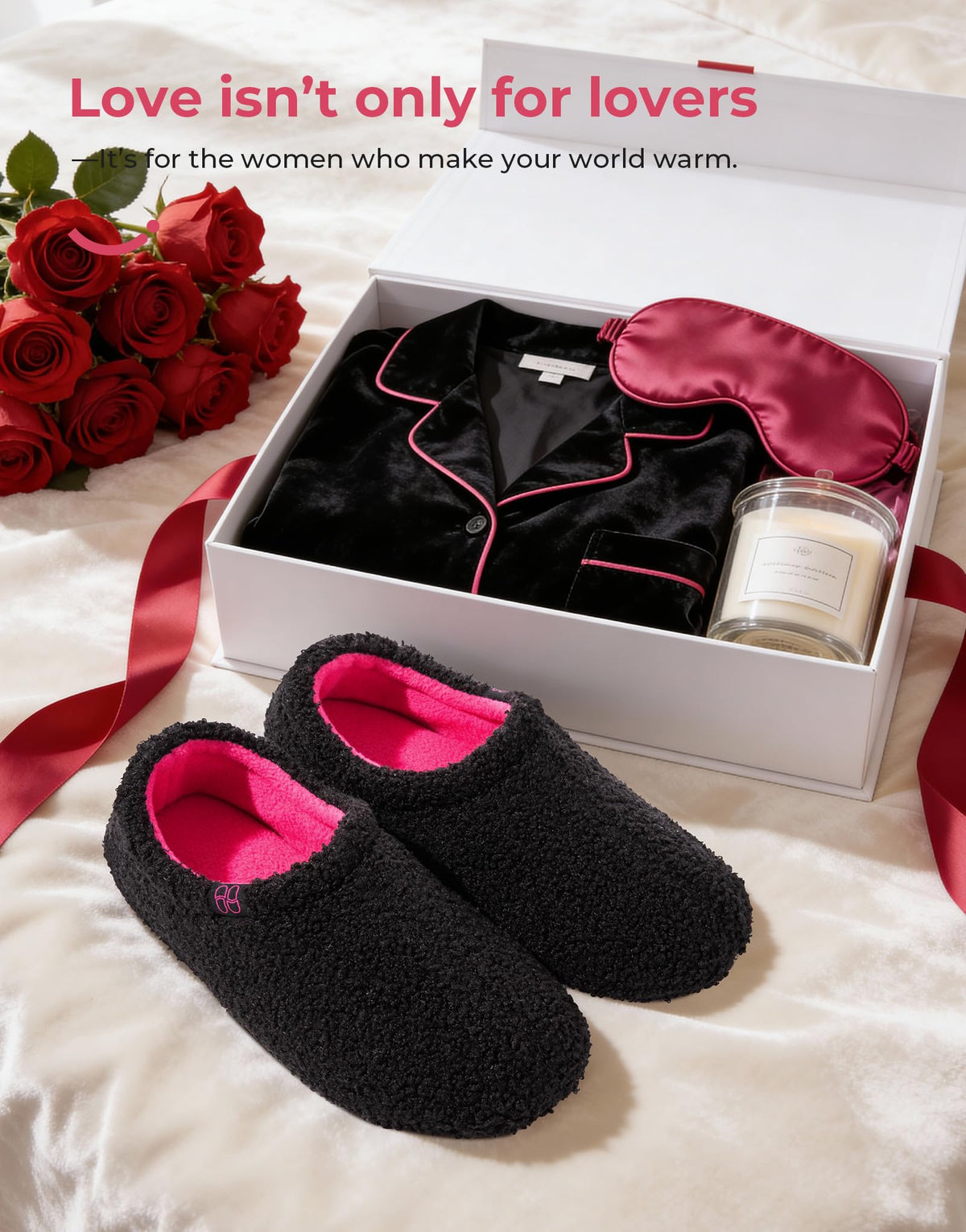 Women's Fuzzy Curly Fur Loafer Slippers