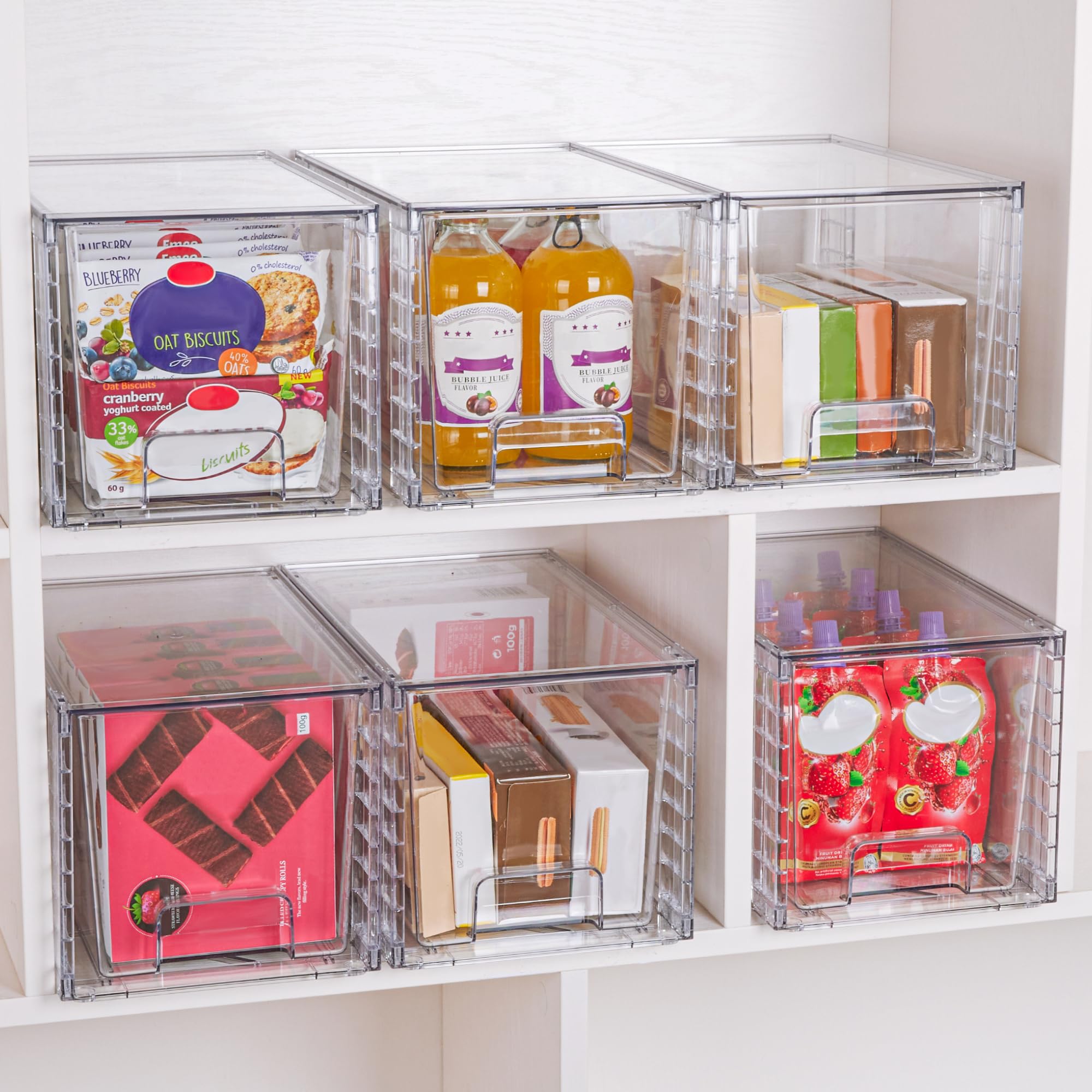 2 Pack Large Stackable Storage Drawers (2 Count)