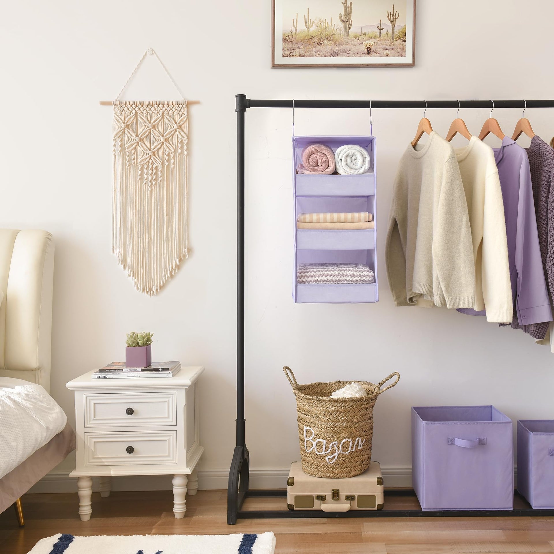 3 Shelf Hanging Closet Organizer