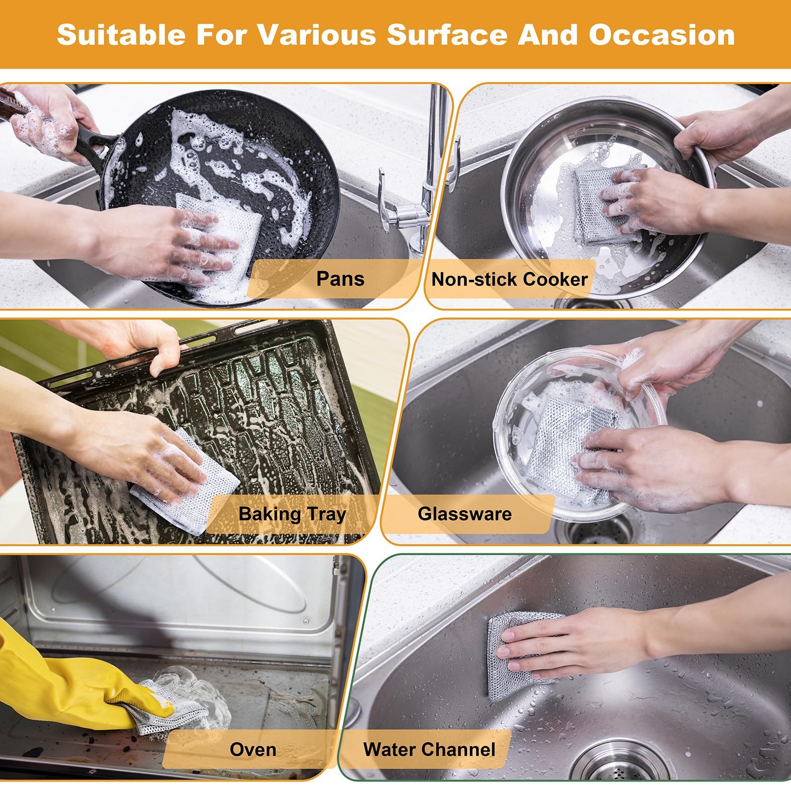 Non Scratch Wire Dishcloth - ModHome Supplies