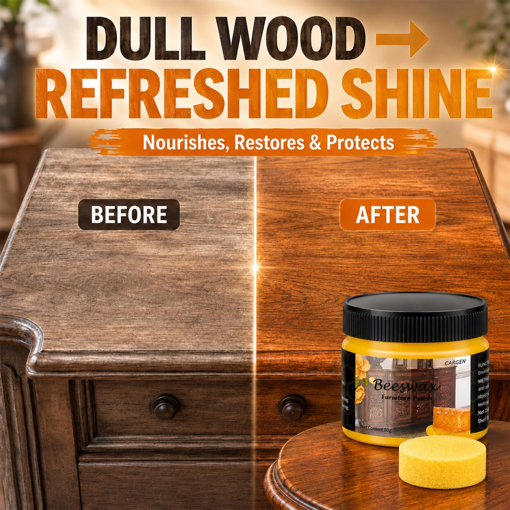3PCS Beeswax Wood Polish (8.46 Ounce)