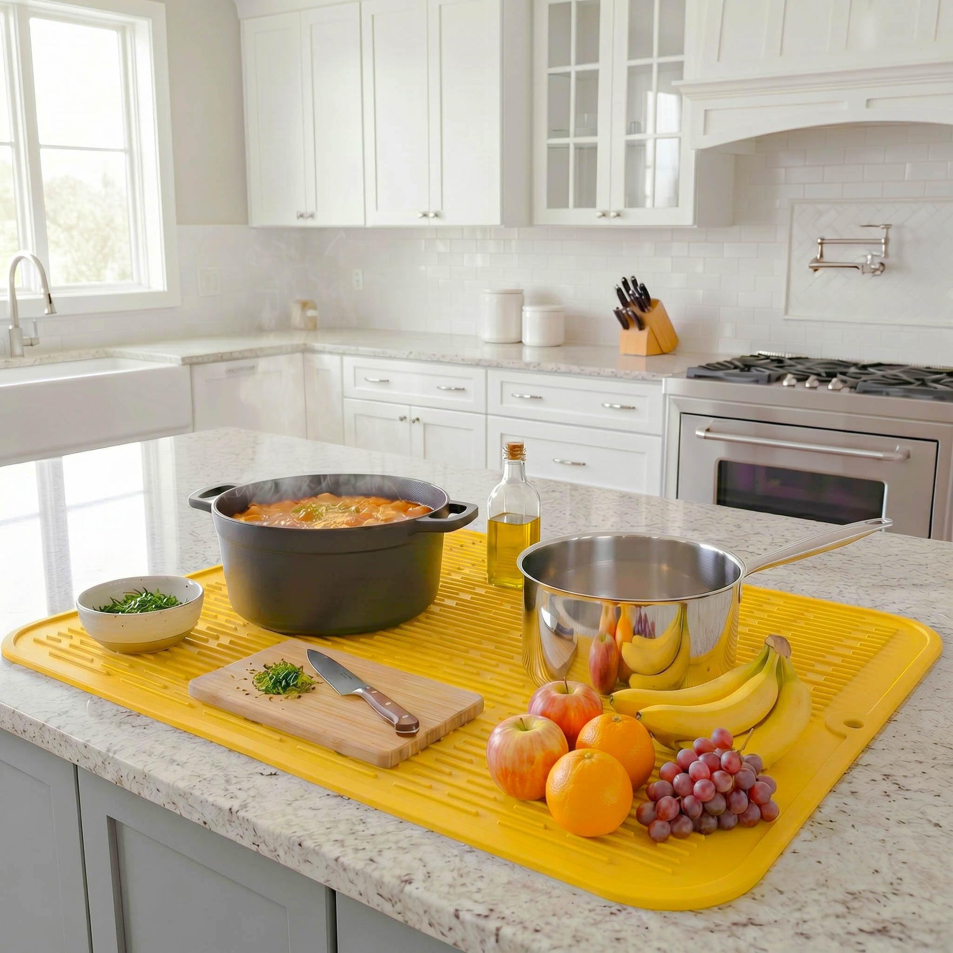Silicone Dish Drying Mat for Multiple Usage