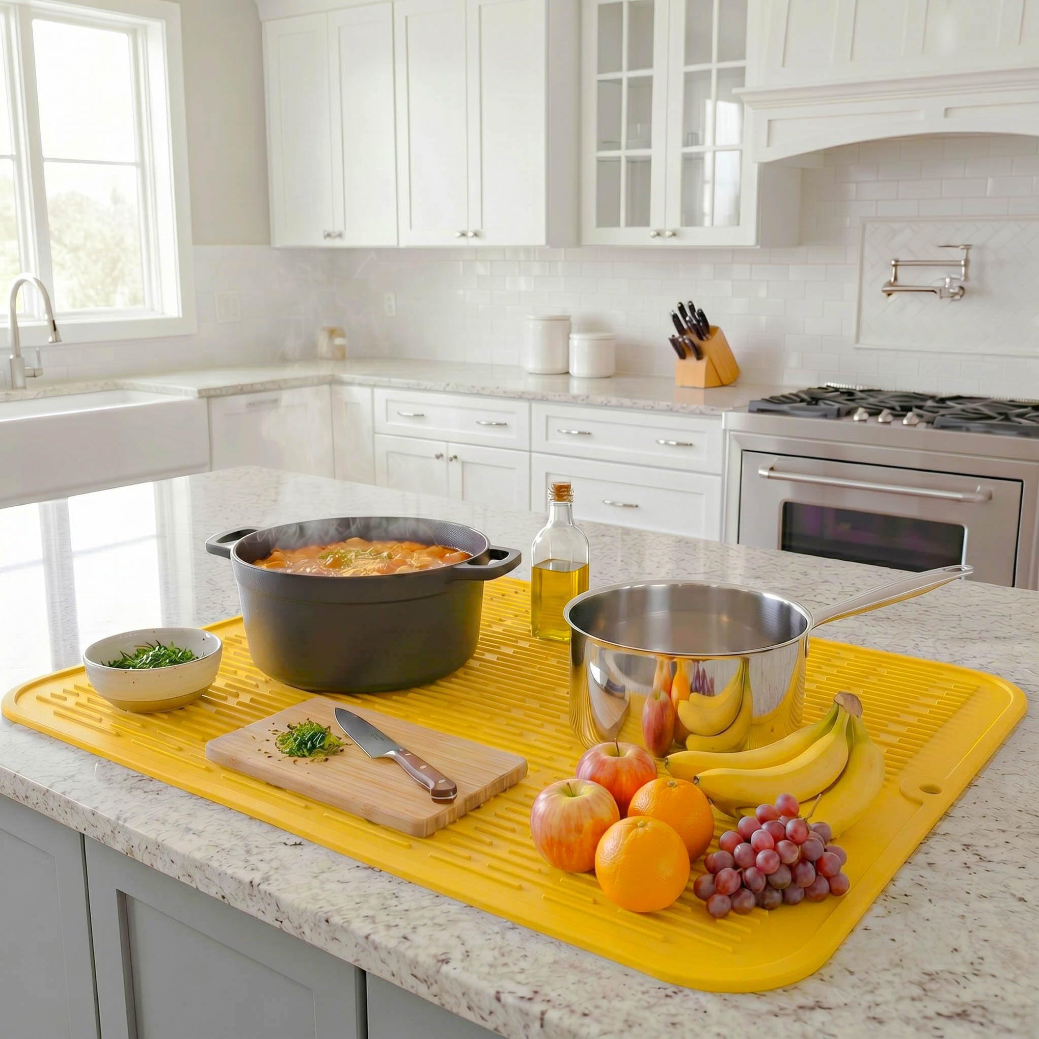 Silicone Dish Drying Mat for Multiple Usage