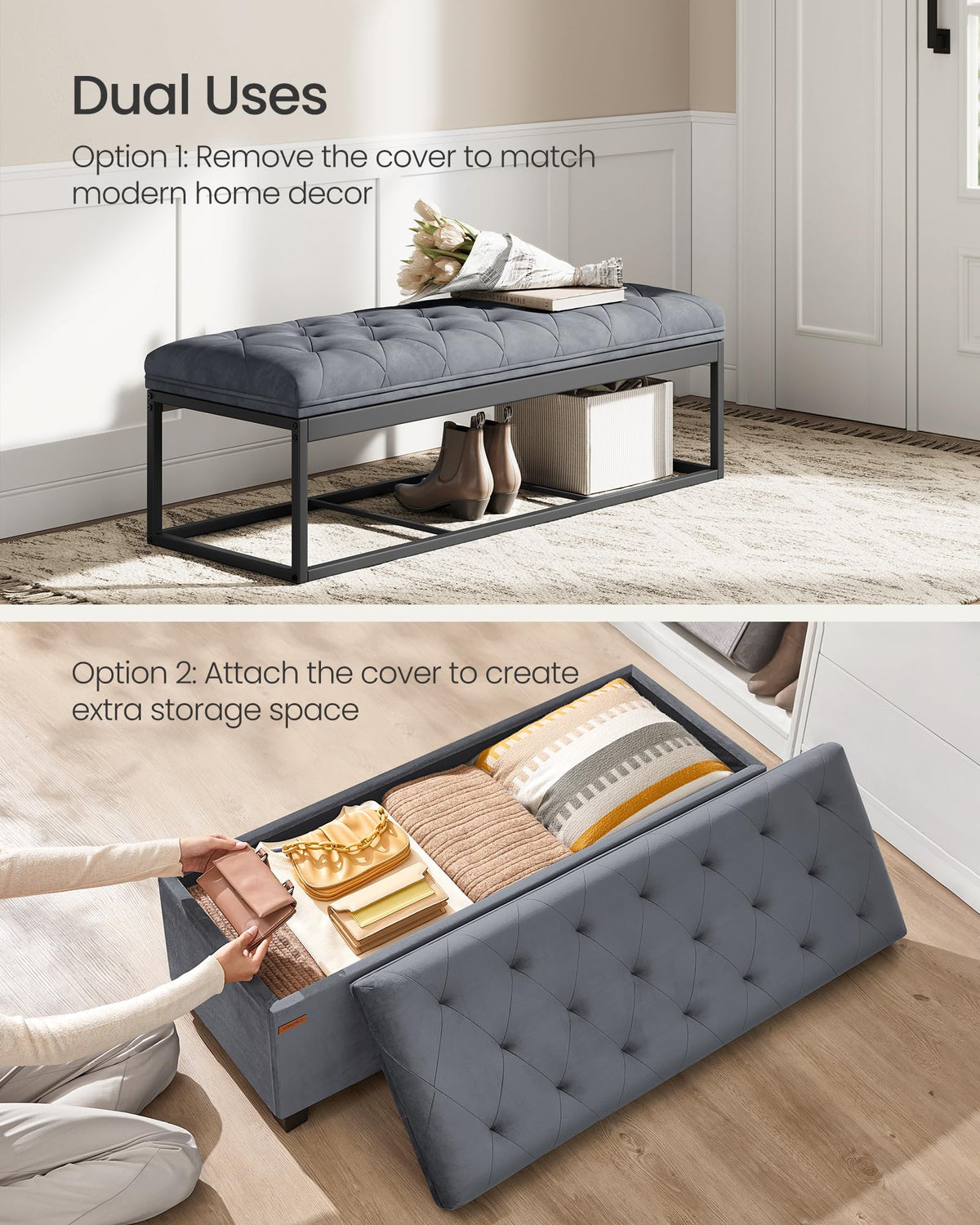 Storage Ottoman Bench