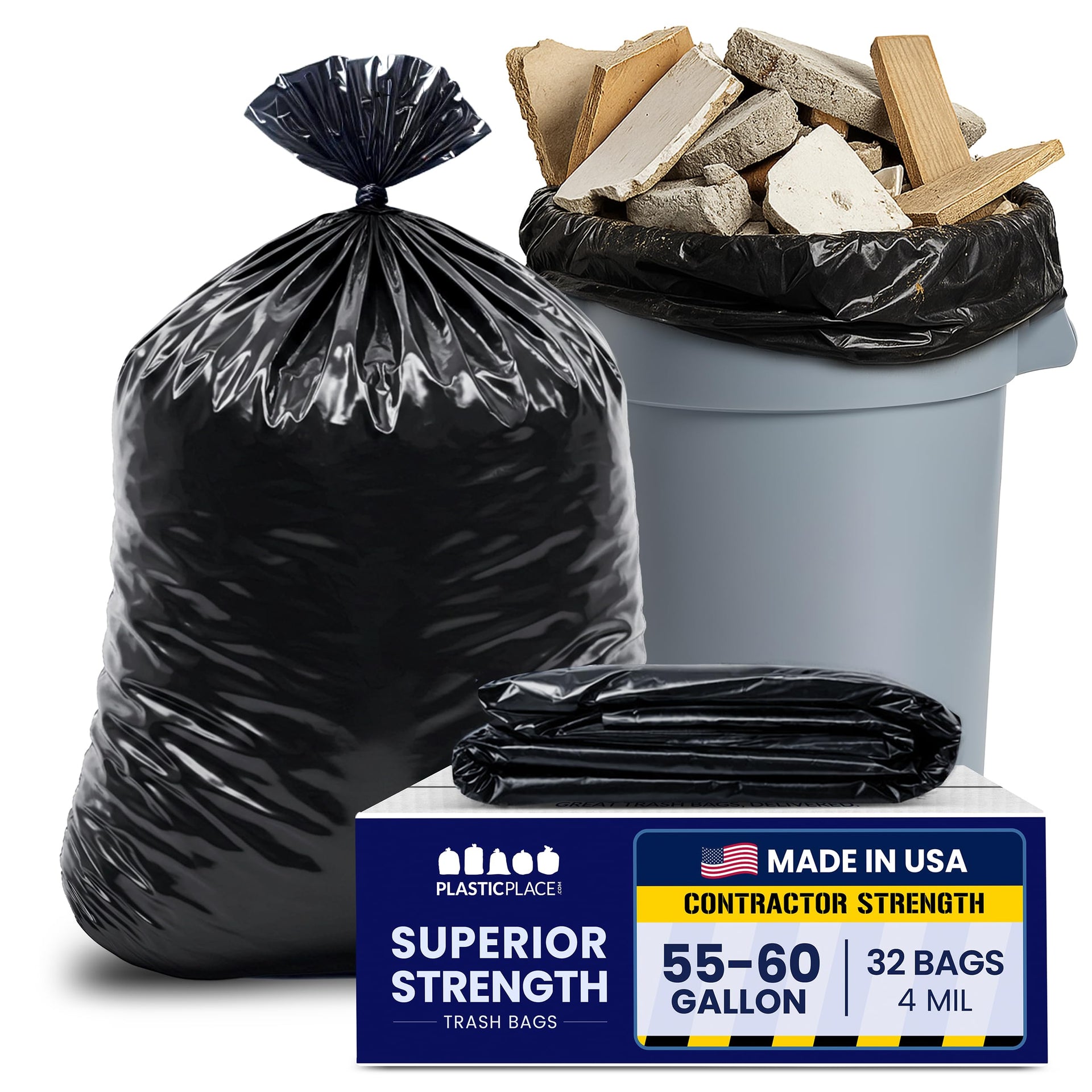 55 Gallon Contractor Bags (32 Count)