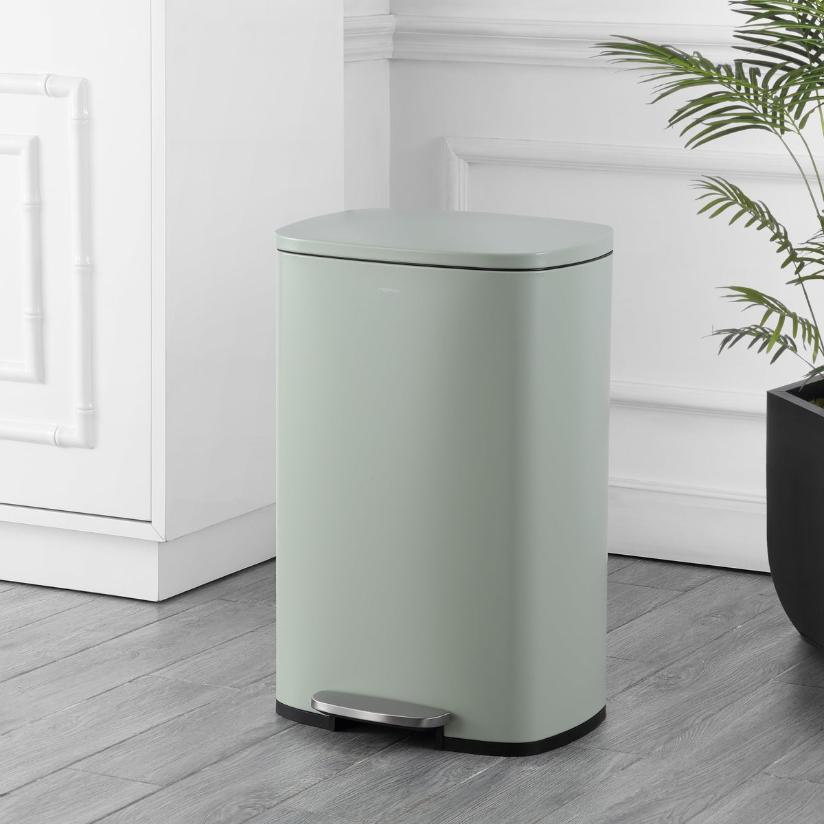 Connor 2 Piece Iron Trash Can (2 Count)