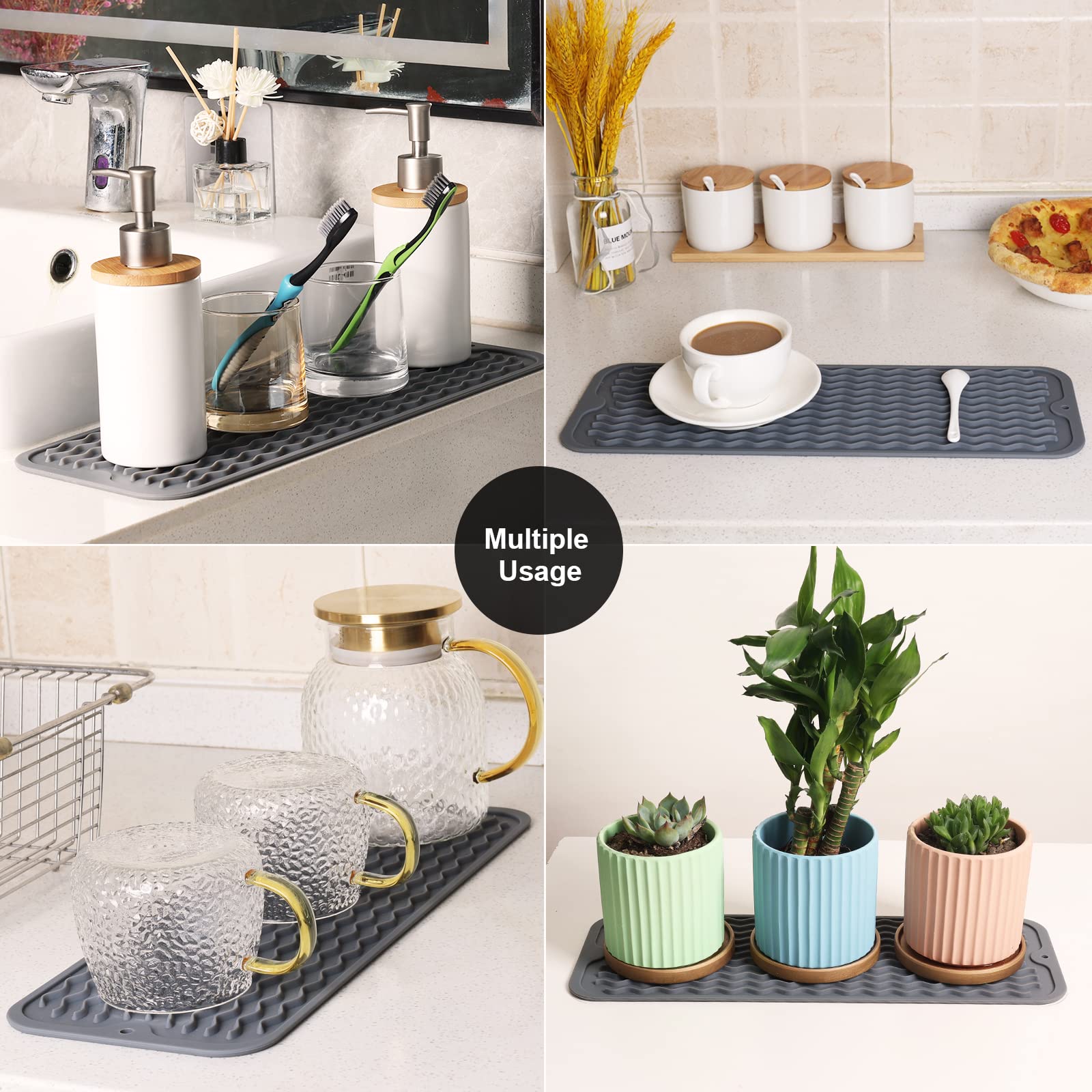 Small Dish Drying Mat for Kitchen Counter (2 Count)