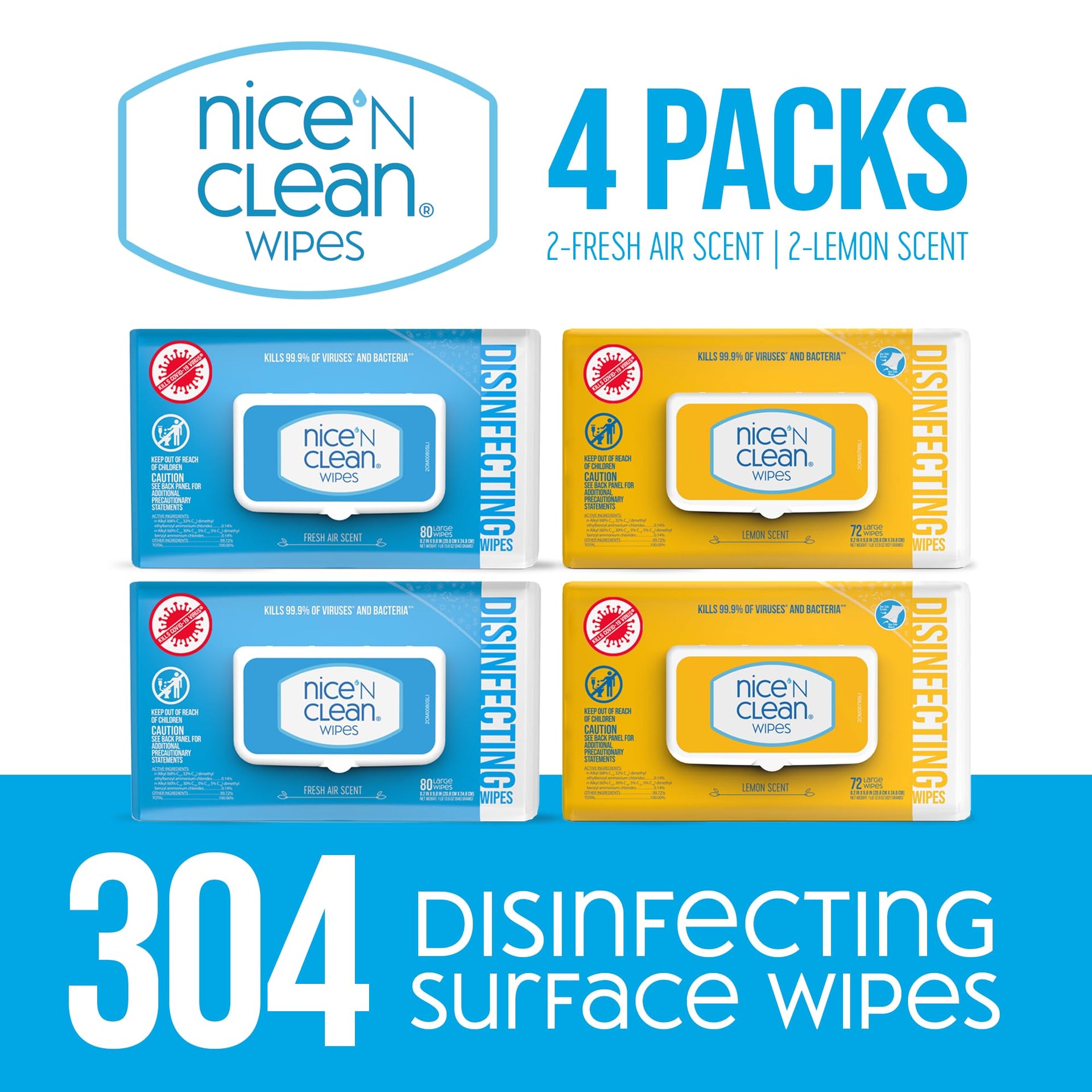 Disinfecting Surface Wipes 304ct (304 Count)