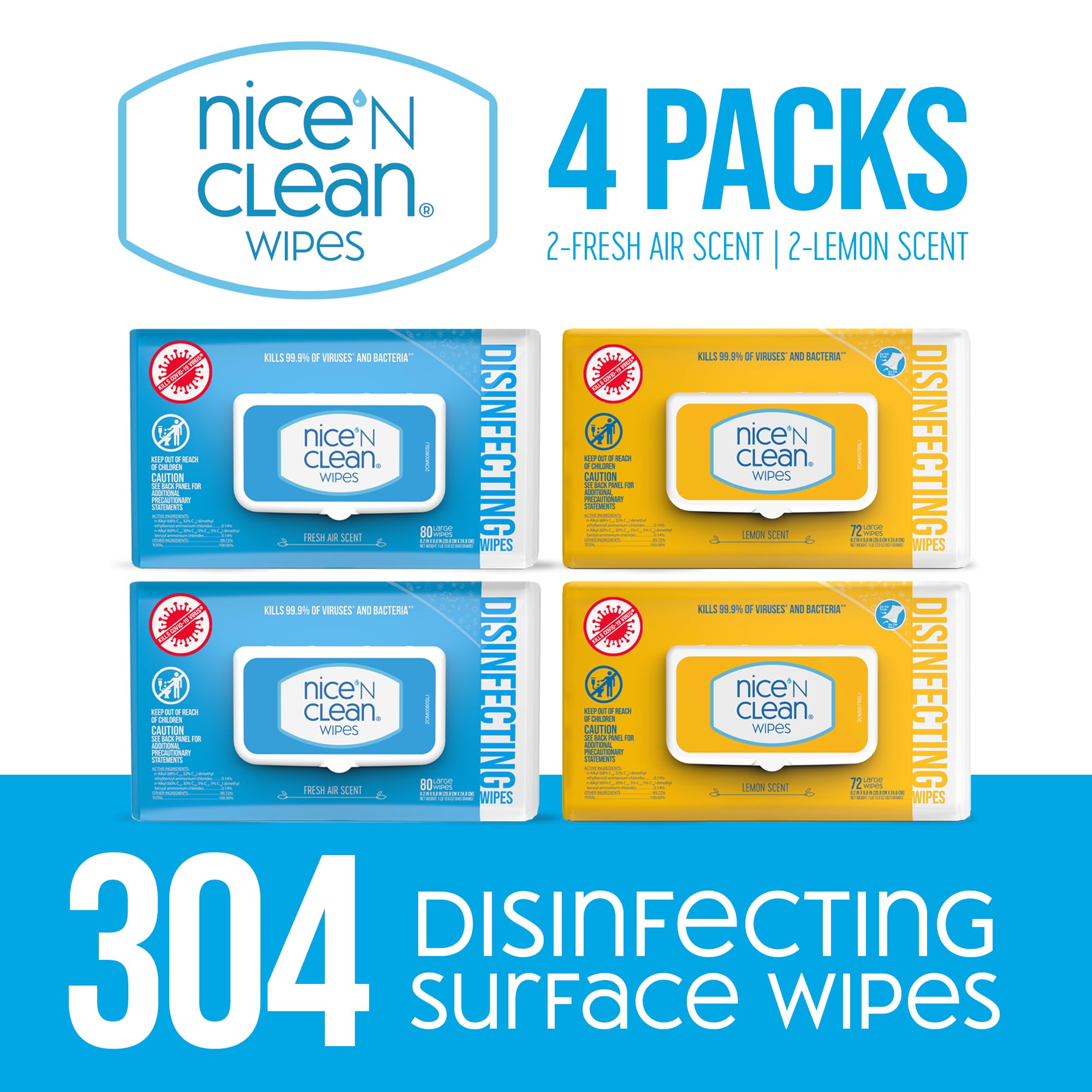 Disinfecting Surface Wipes 304ct (304 Count)