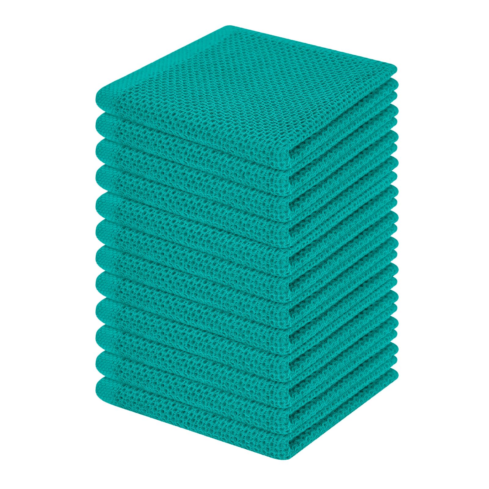 100% Cotton Waffle Weave Kitchen Dish Cloths 12 (12 Count)