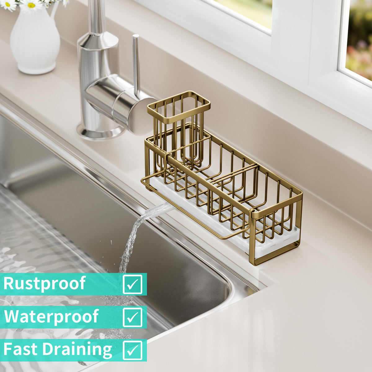 Sponge Holder for Kitchen Sink