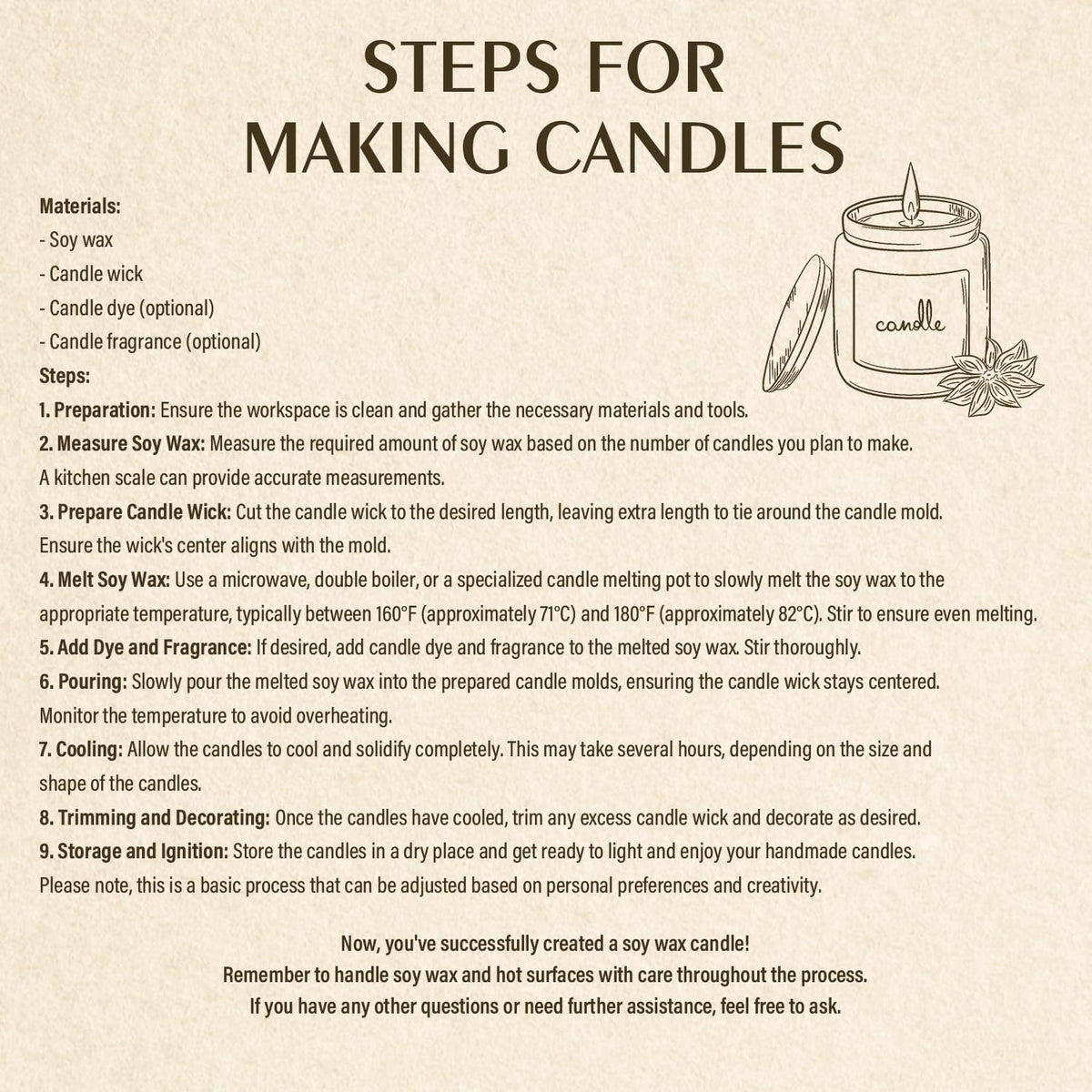 Soy Wax Waxcanpy Natural Candle Wax