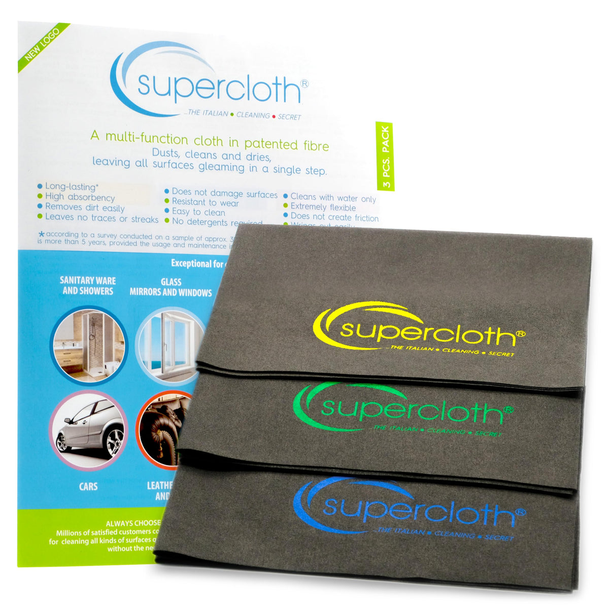 Premium Microfiber Cleaning Cloth for All (3 Count)