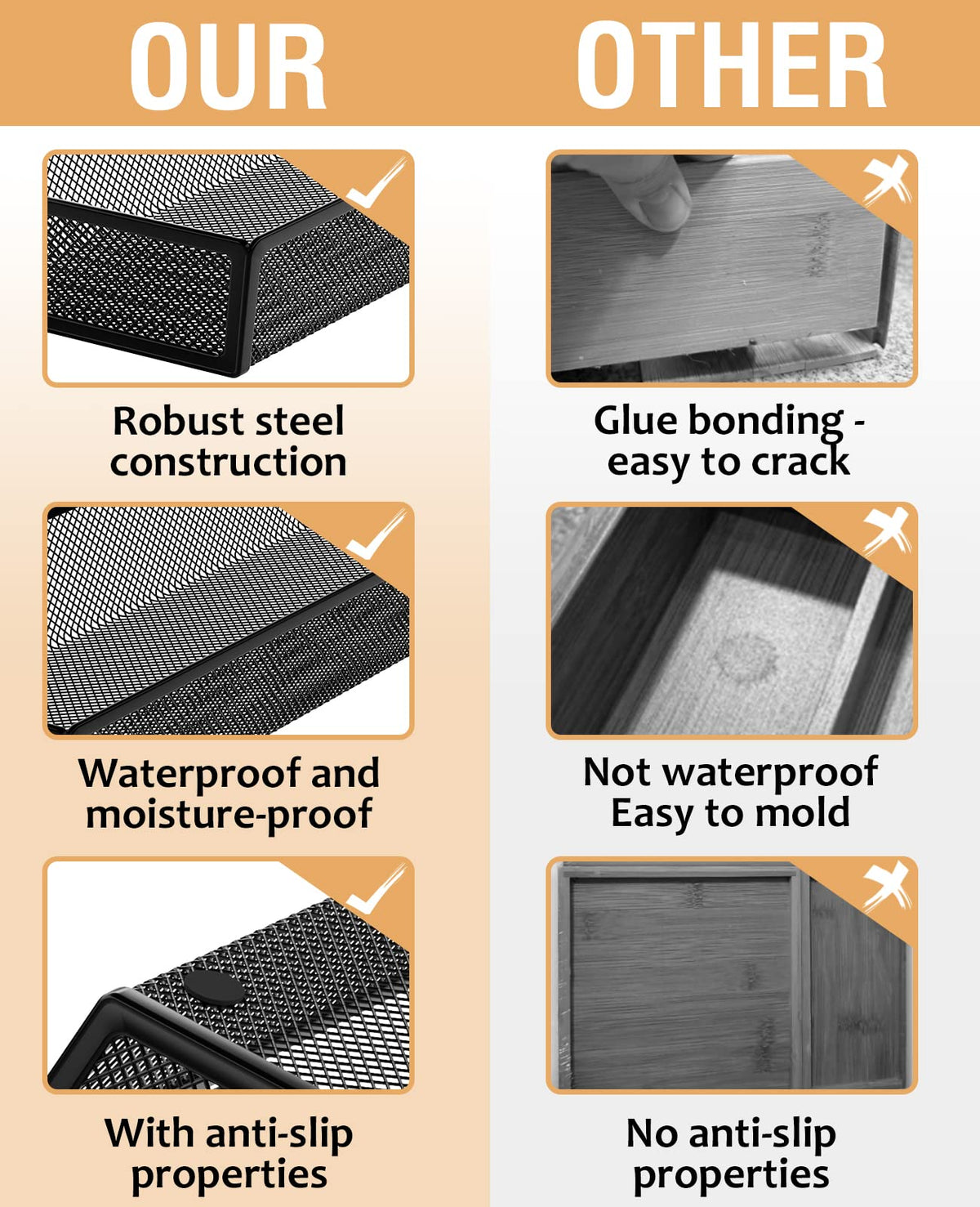 kitchen drawer organizer (2 Count)