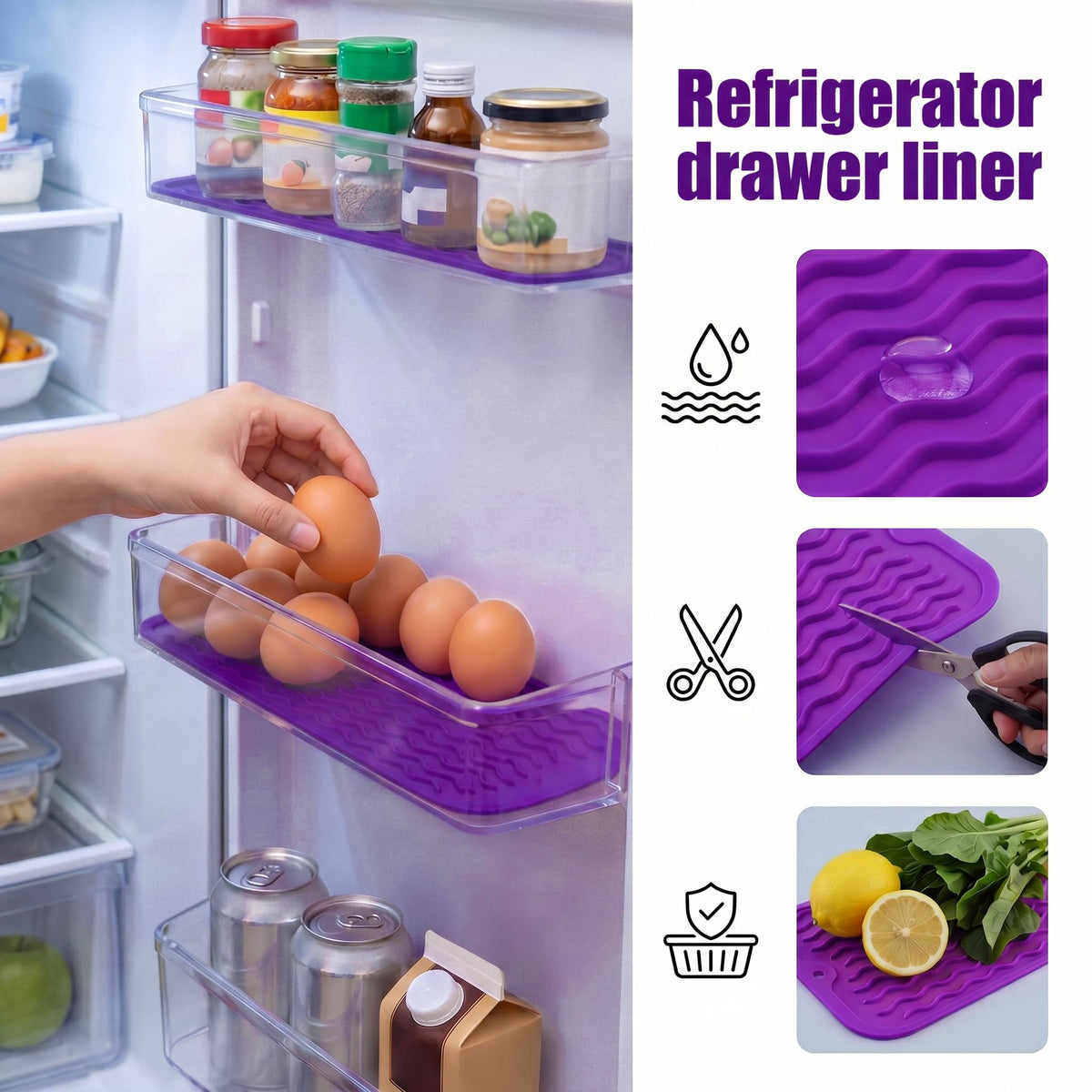 Silicone Dish Drying Mat for Multiple Usage