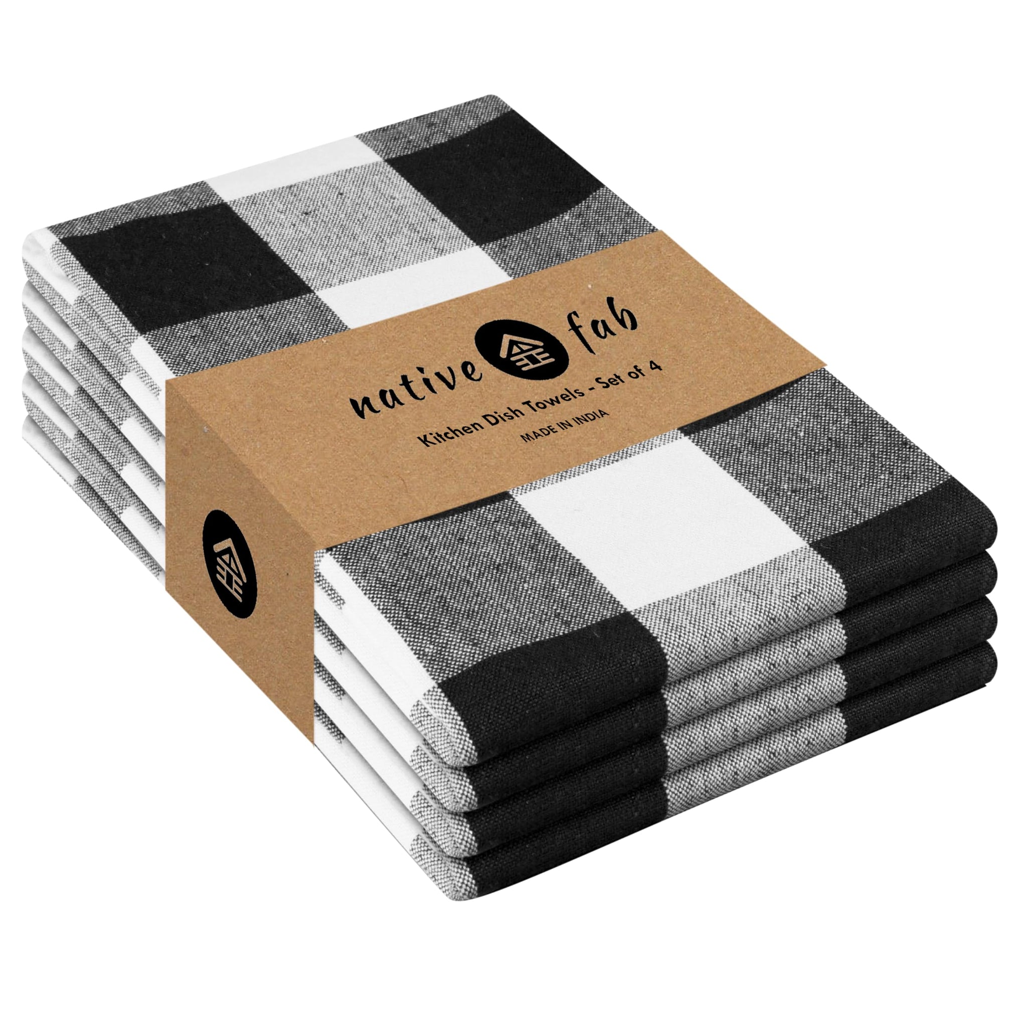4 Pack Kitchen Towel with Hanging Loop 16x26 inches