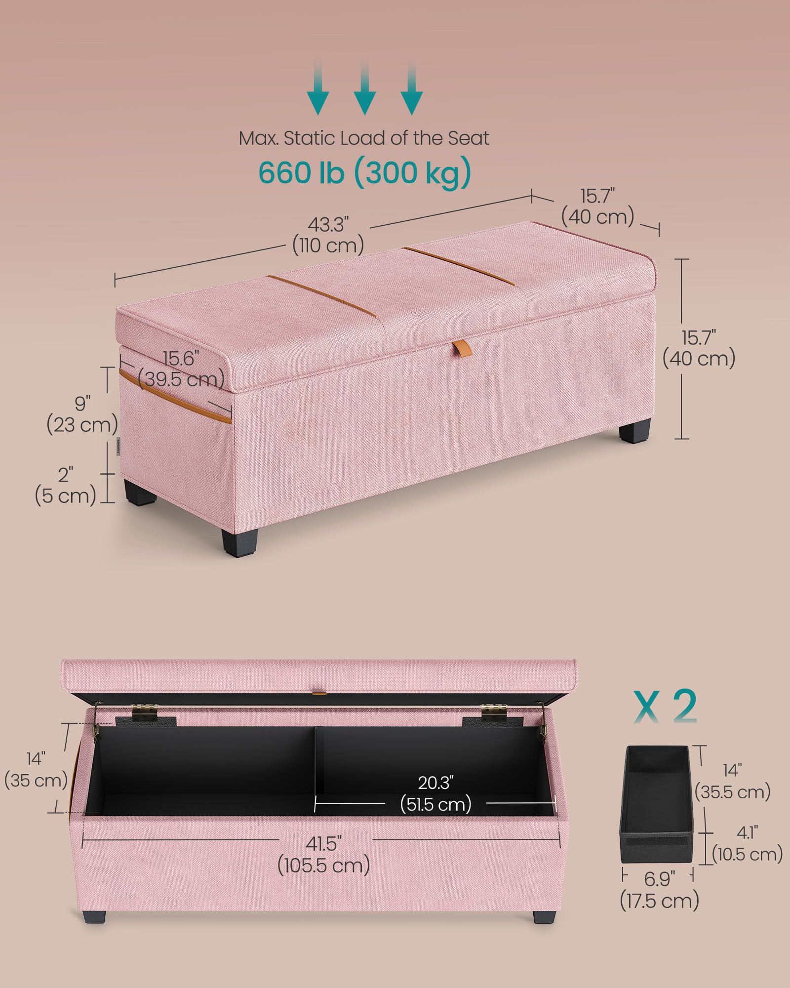 Storage Ottoman Bench