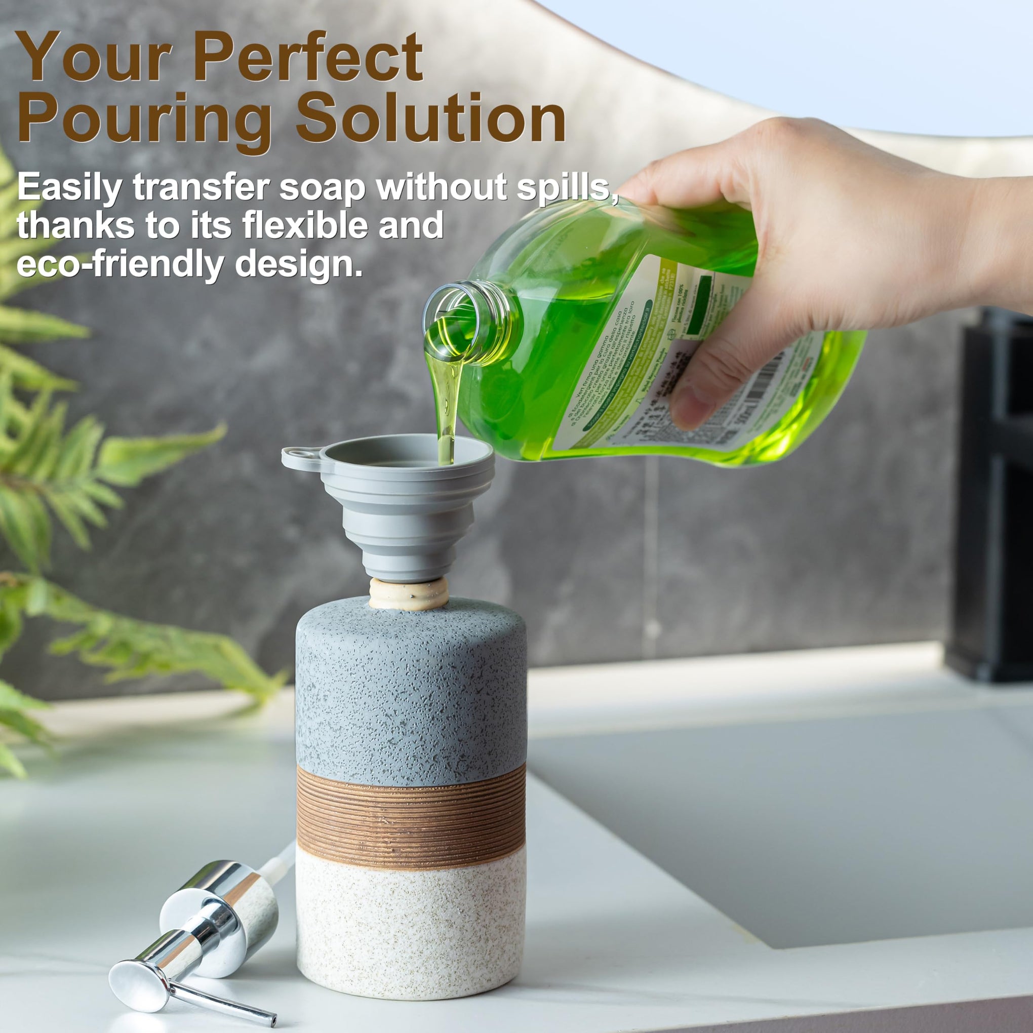 Hand Soap Dispenser Set for Bathroom