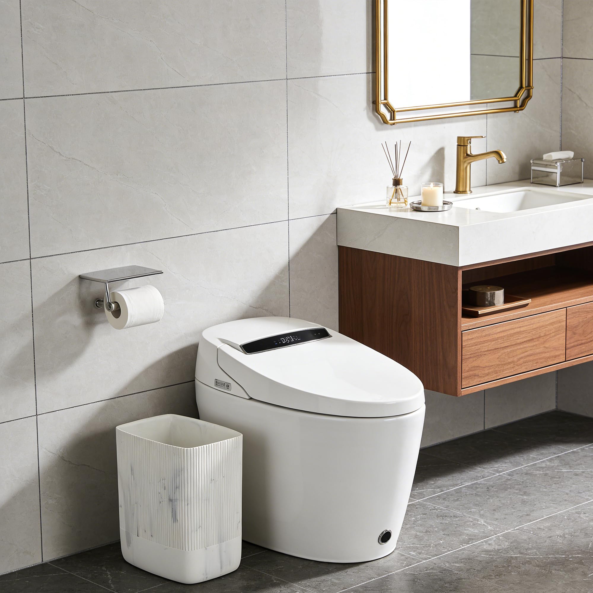Bathroom Trash Can 1.8 Gallon