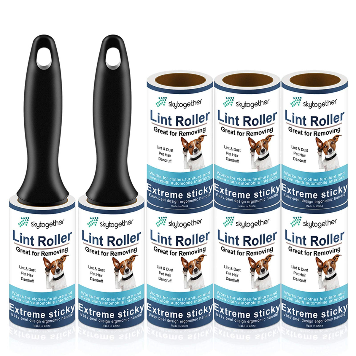 Lint Rollers for Pet Hair (8 Count)