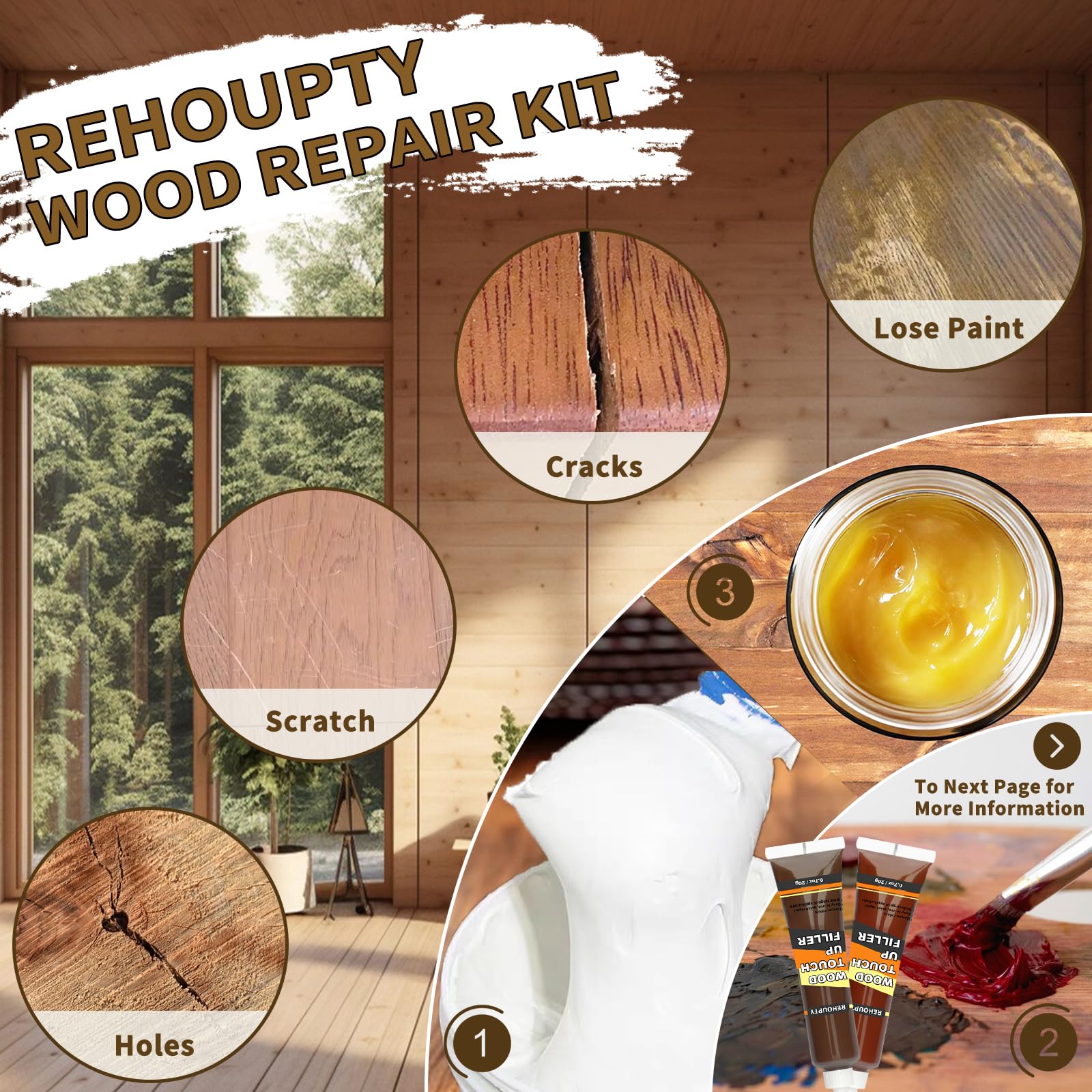 Wood Furniture Repair Kit