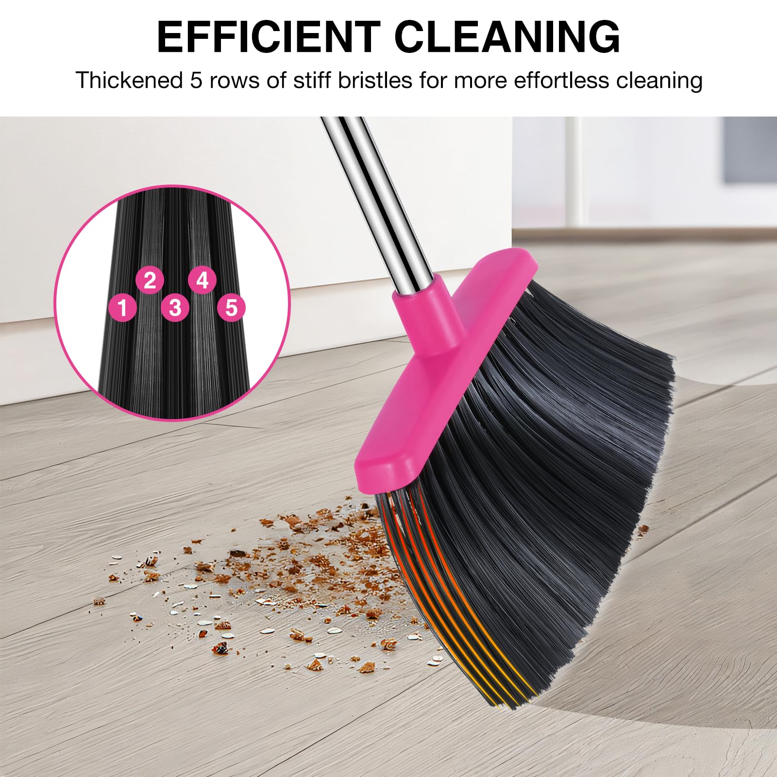 Broom and Dustpan Set with 52