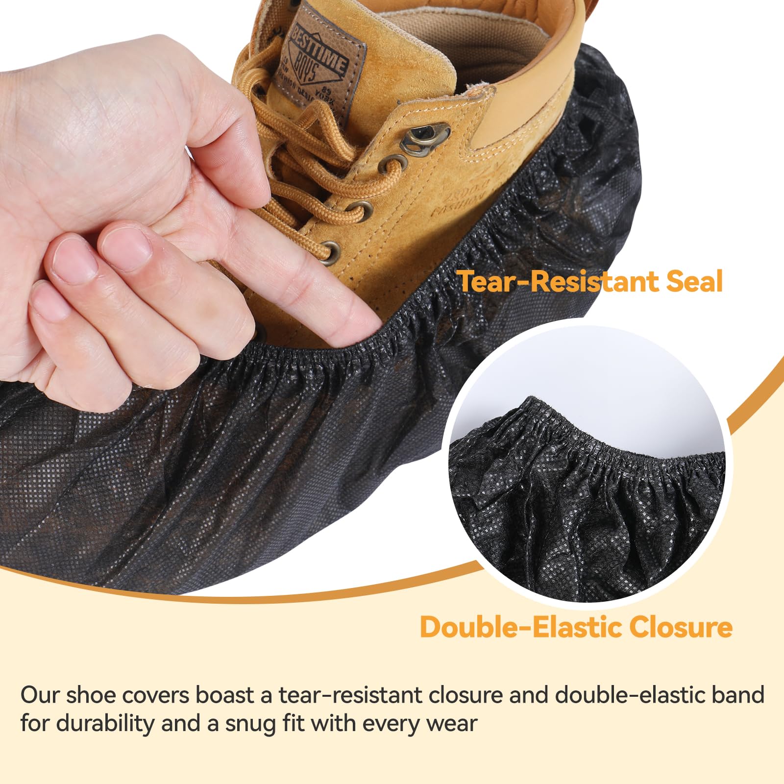 100Pcs Shoe Covers Disposable Non Slip (100 Count)