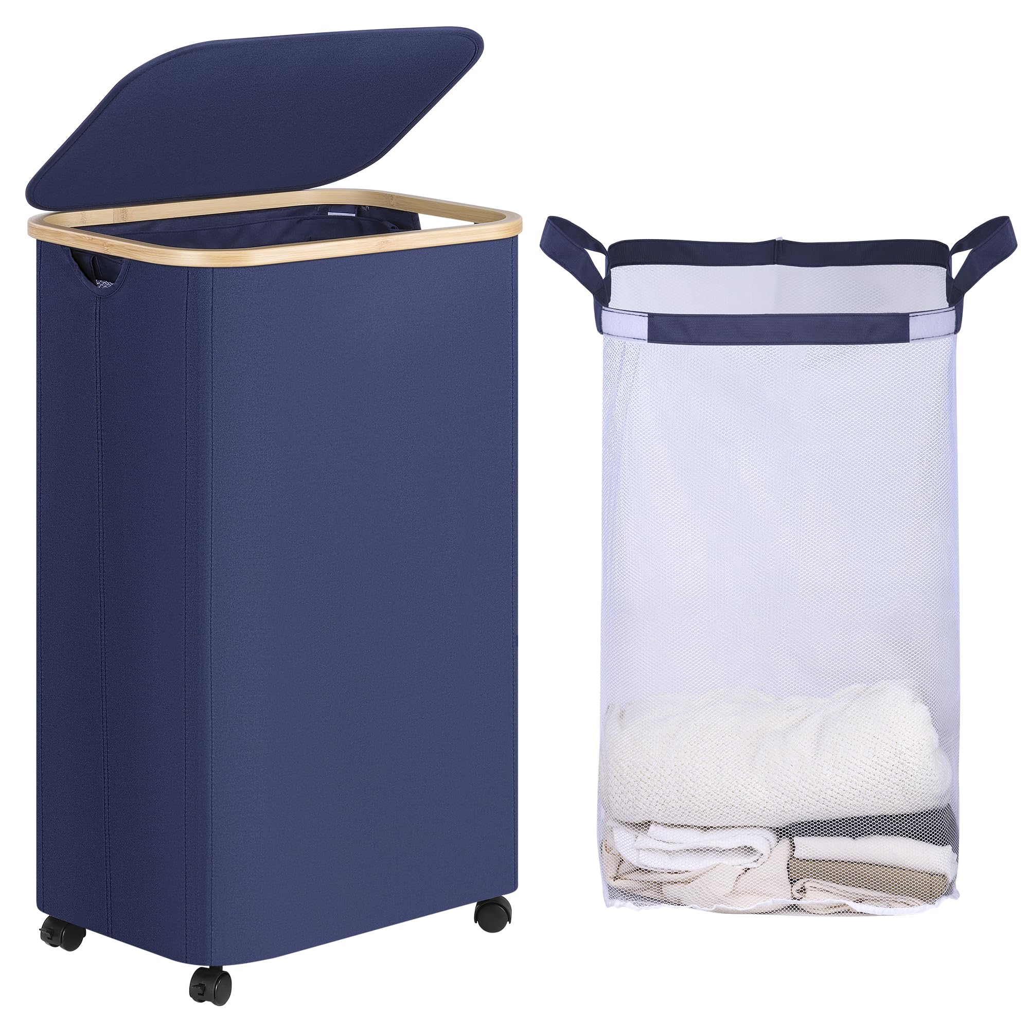 Laundry Basket with Wheels
