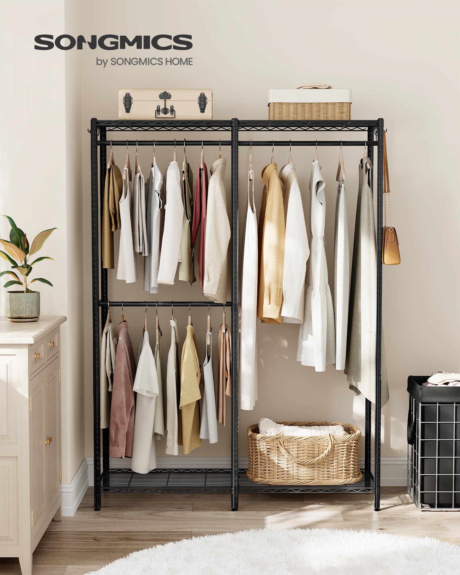 Clothes Rack Freestanding Wardrobe Closet