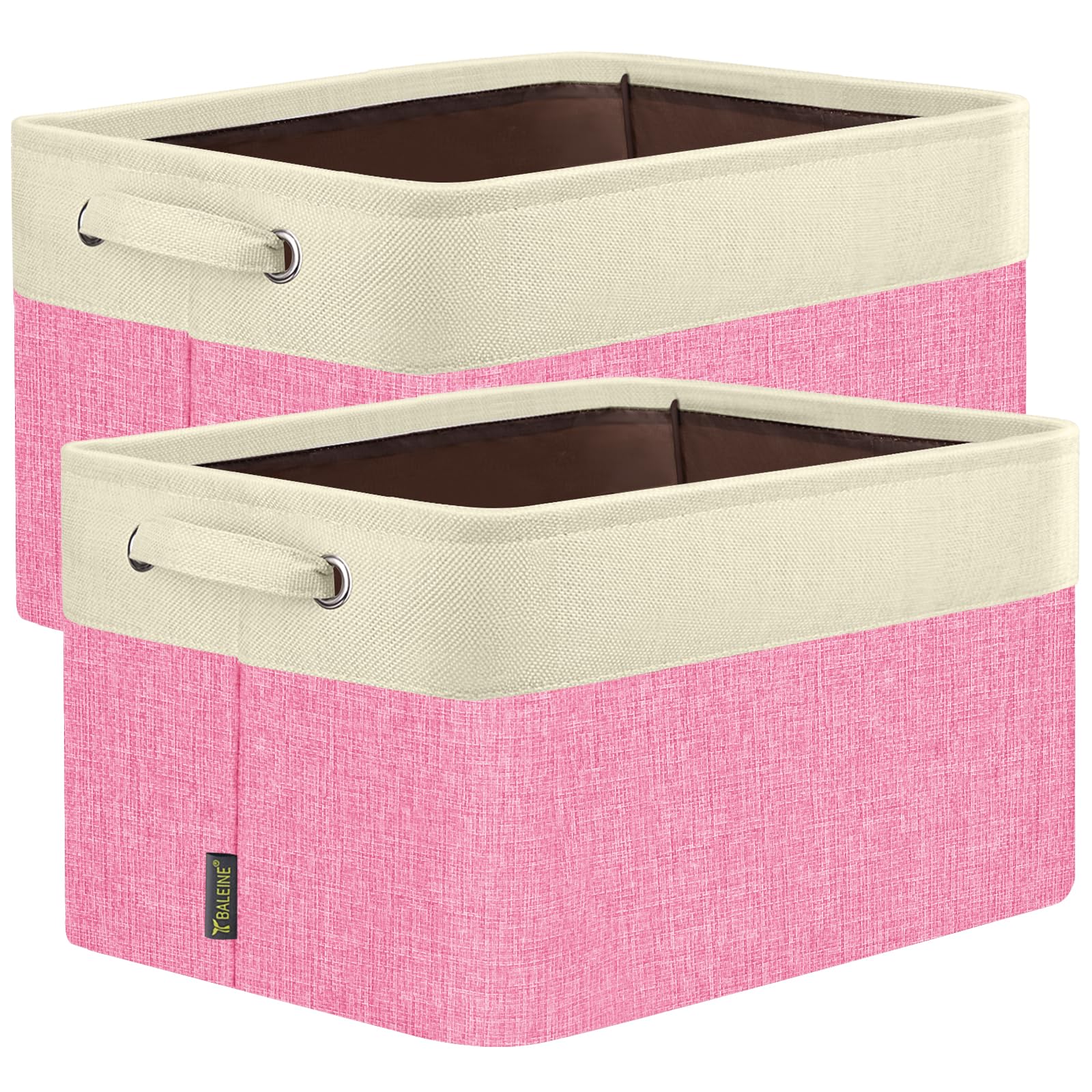 2 Pack Fabric Closet Storage Bins for Shelves (2 Count)