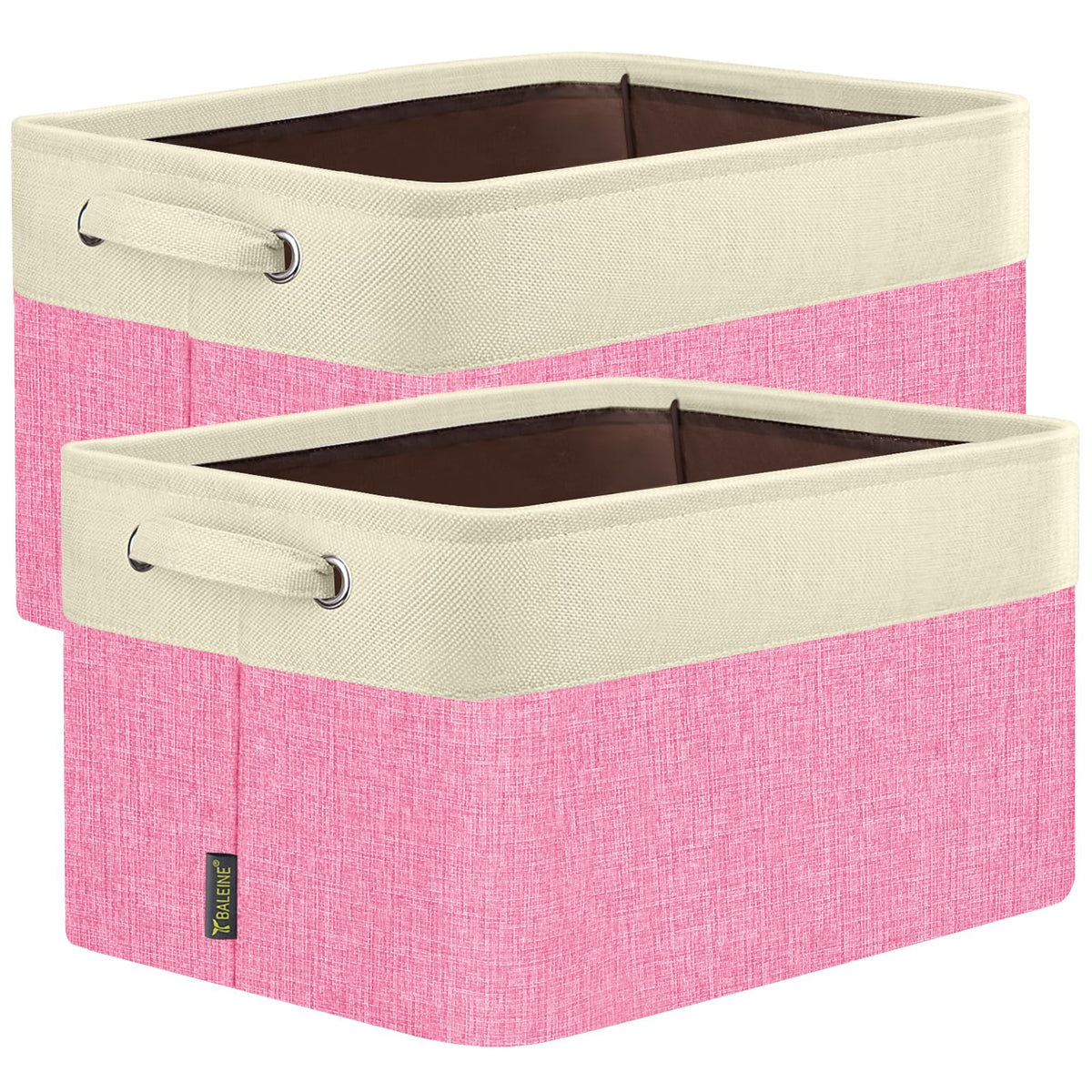 2 Pack Fabric Closet Storage Bins for Shelves (2 Count)