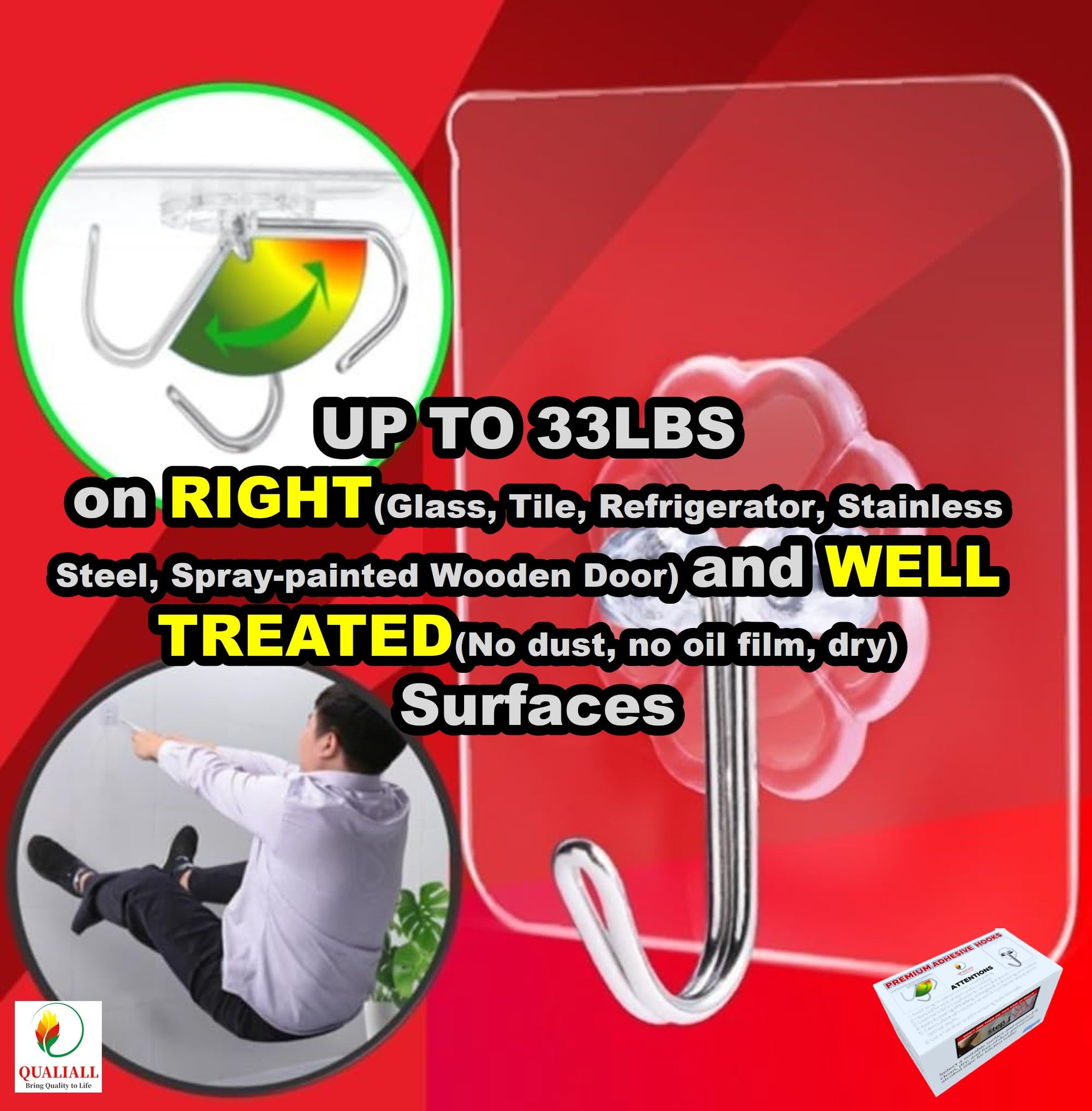 Adhesive Hooks (40 Count)